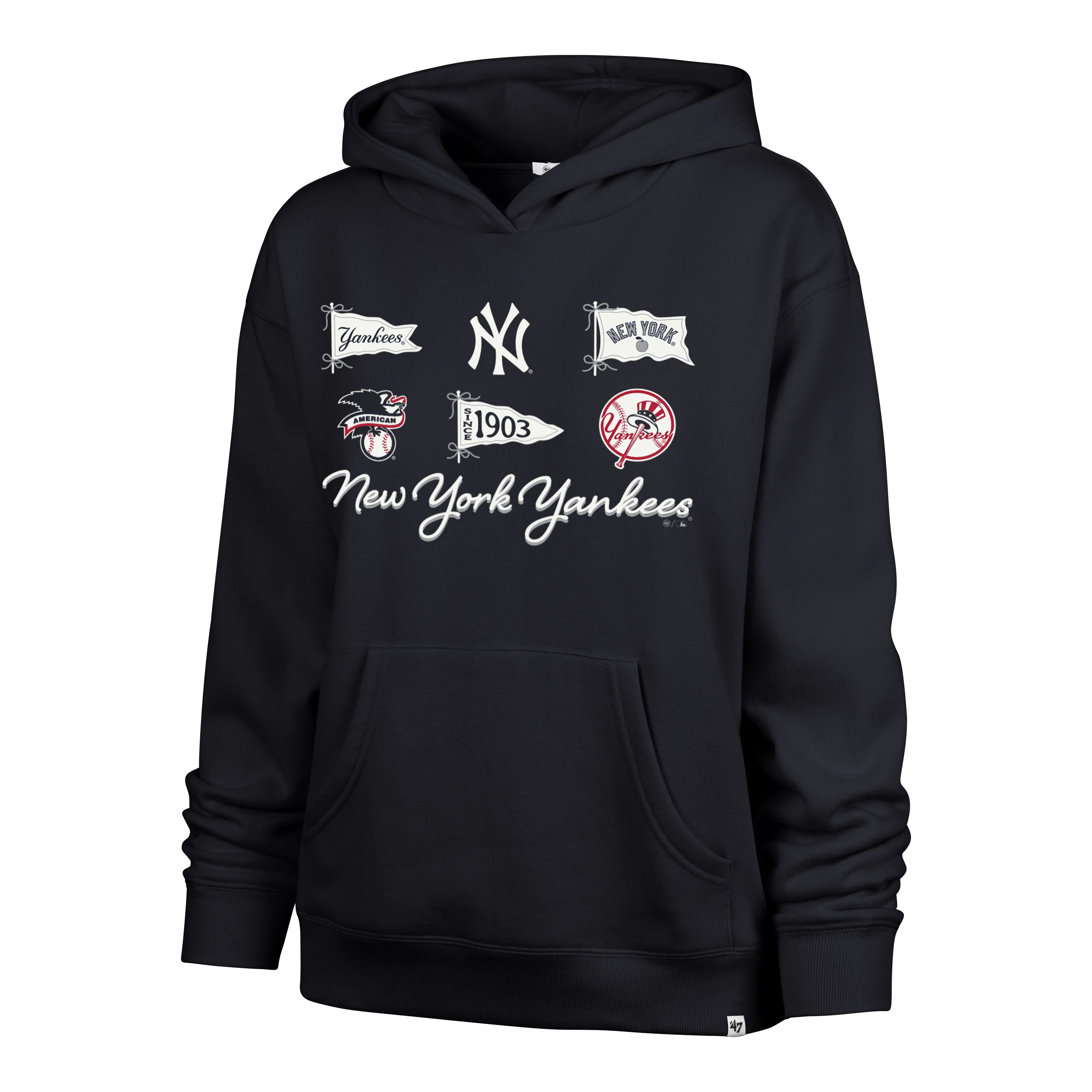 NEW YORK YANKEES BOW AND BANNERS '47 NAOMI HOOD WOMENS