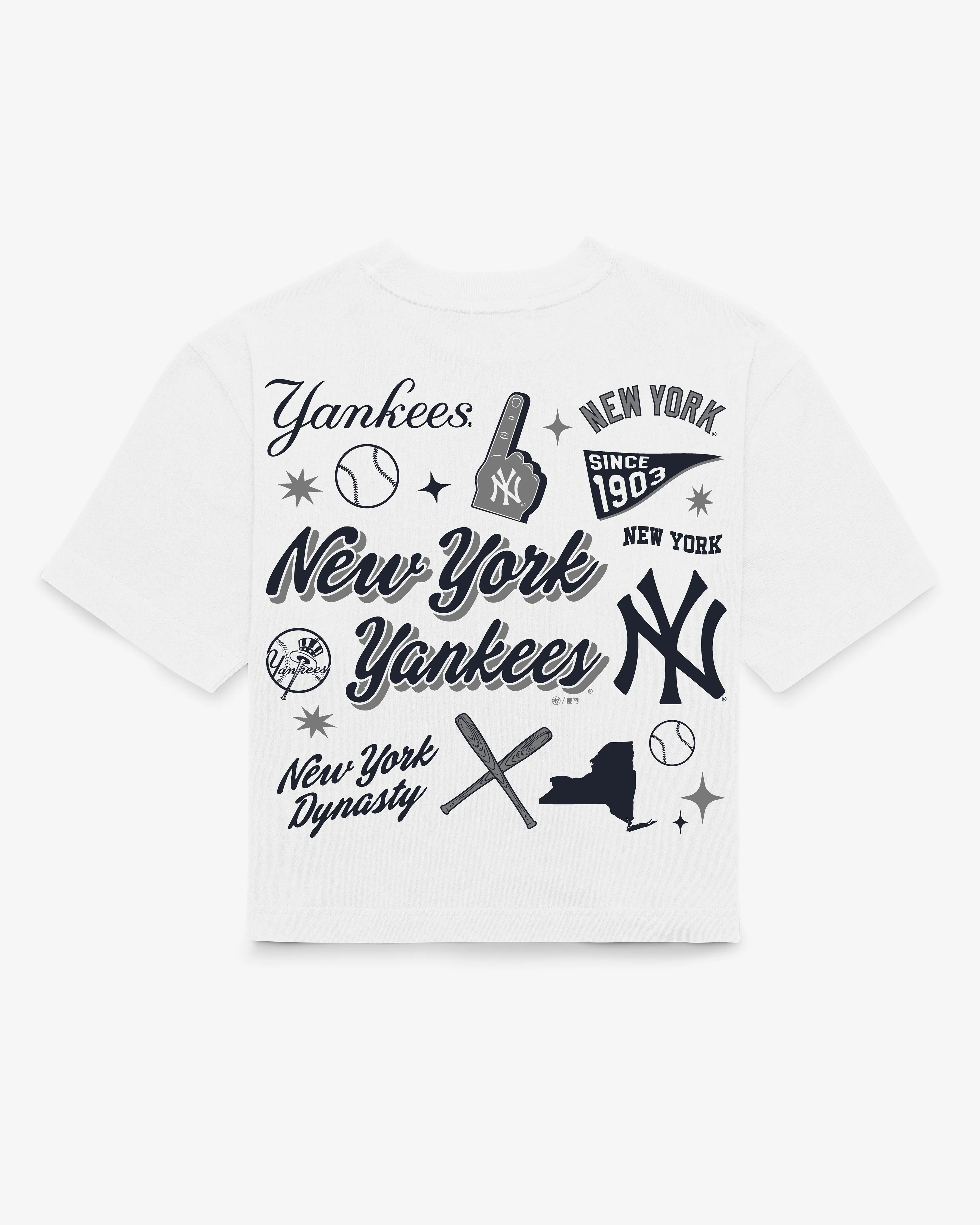 NEW YORK YANKEES COLLAGE SCRIPT '47 REED CITY TEE WOMENS - Image 3