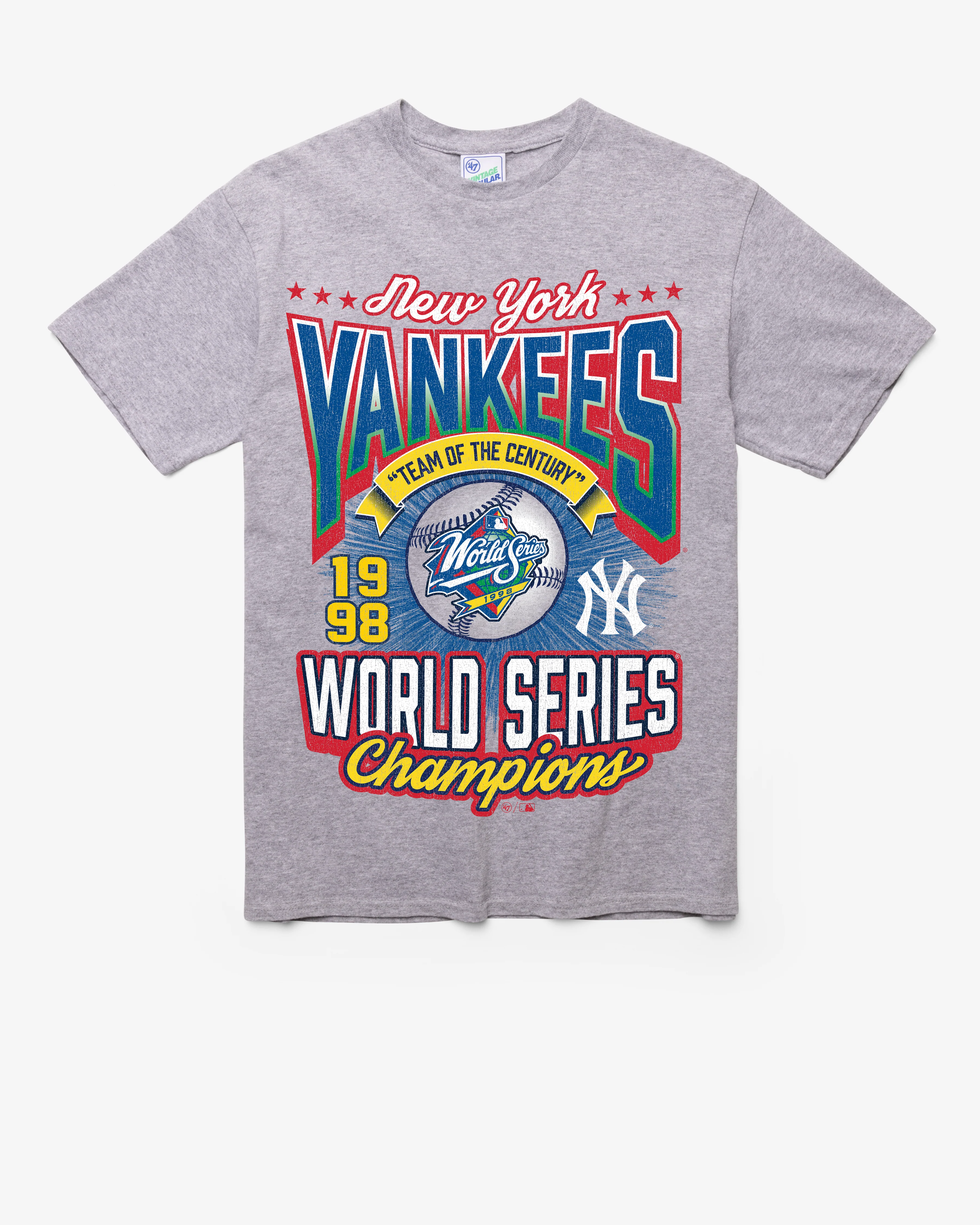 NEW YORK YANKEES COOPERSTOWN WORLD SERIES LOCKER VINTAGE '47 TUBULAR TEE