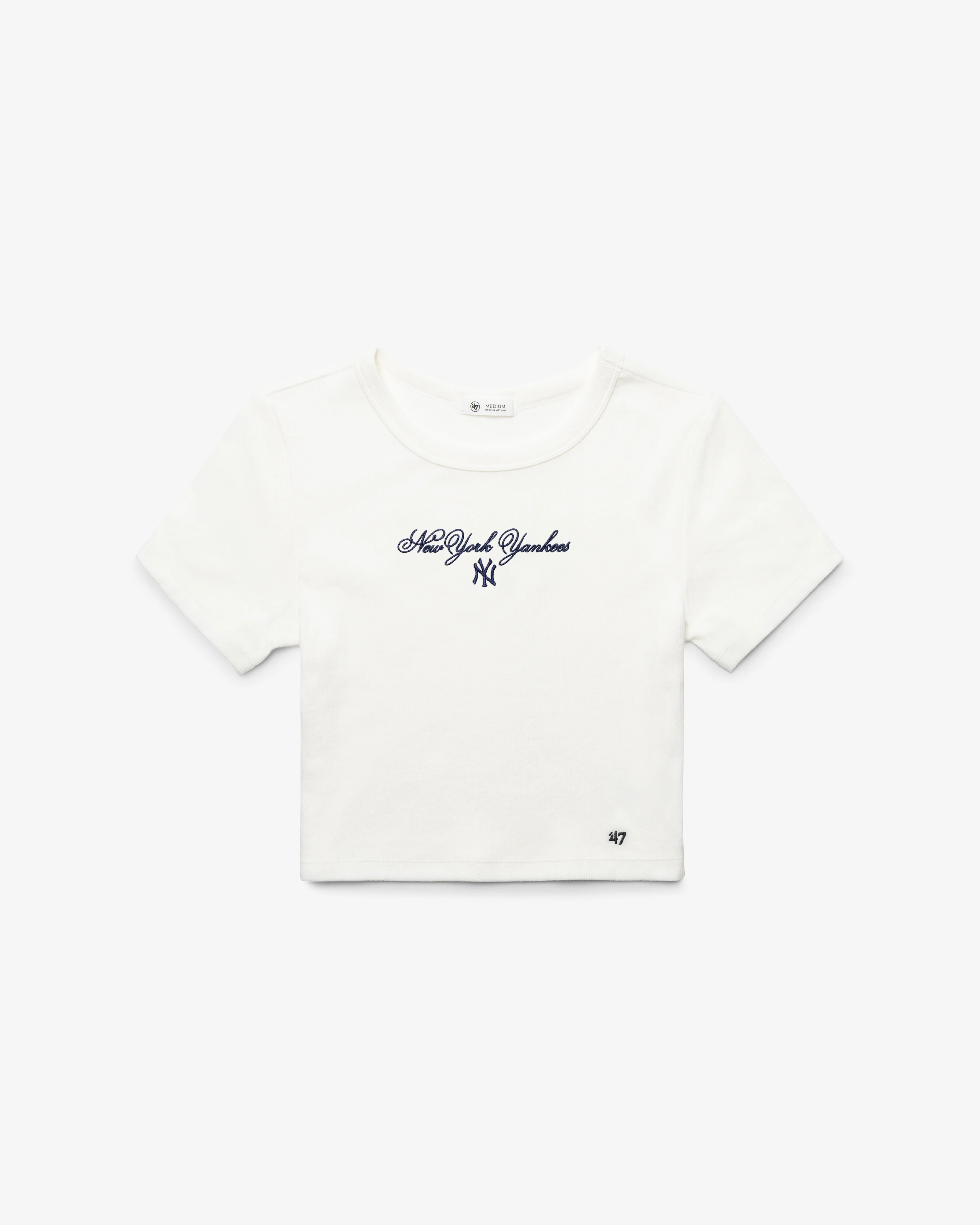 NEW YORK YANKEES SCRIPT '47 BABY RIB TEE WOMENS