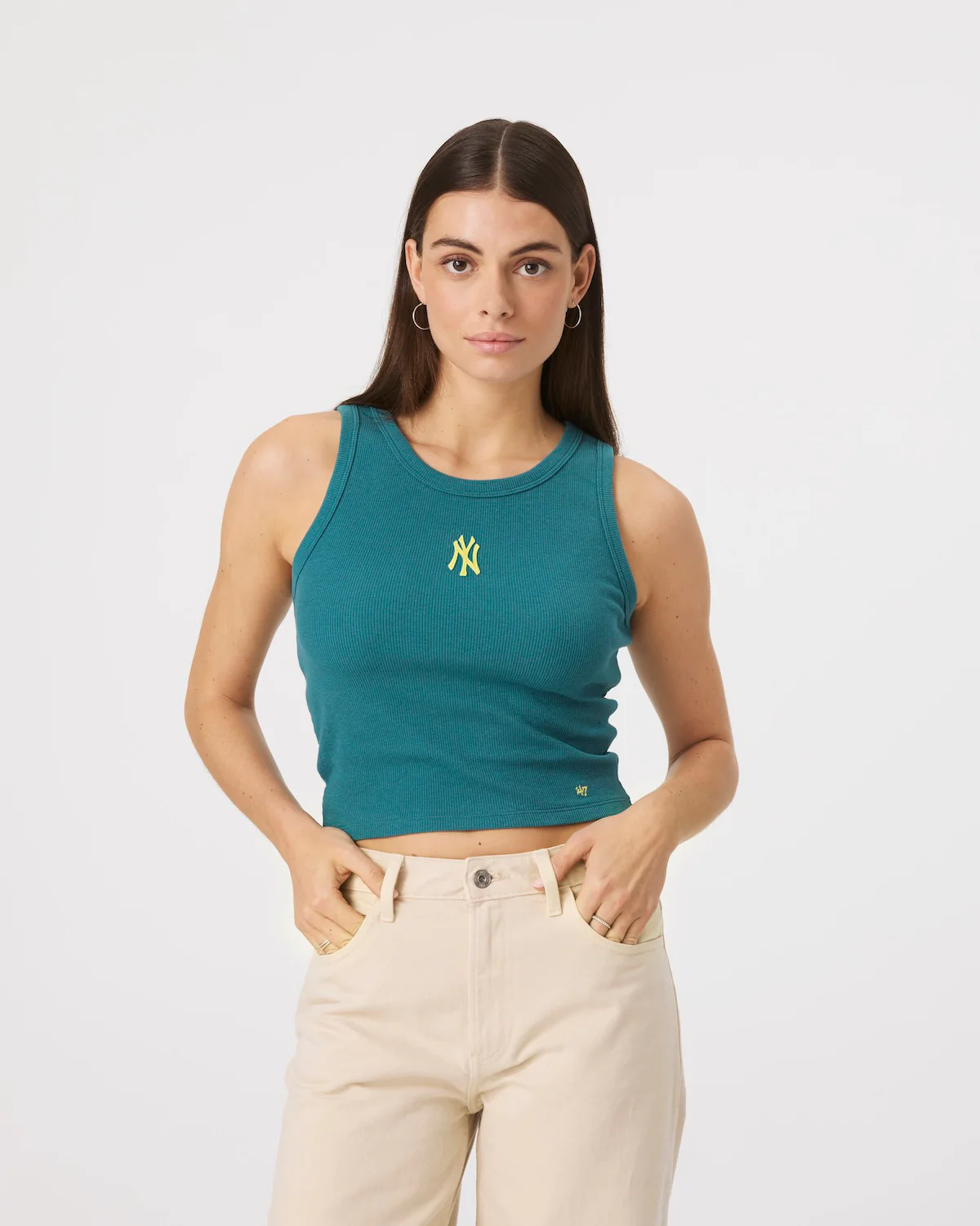 NEW YORK YANKEES UPLIFT '47 BABY RIB TANK WOMENS