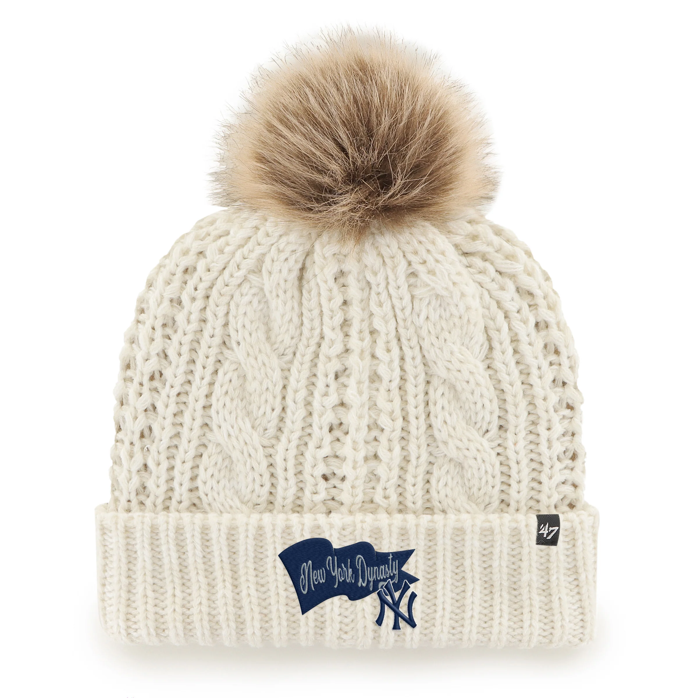 NEW YORK YANKEES WAVE BANNER '47 MEEKO CUFF KNIT WOMENS