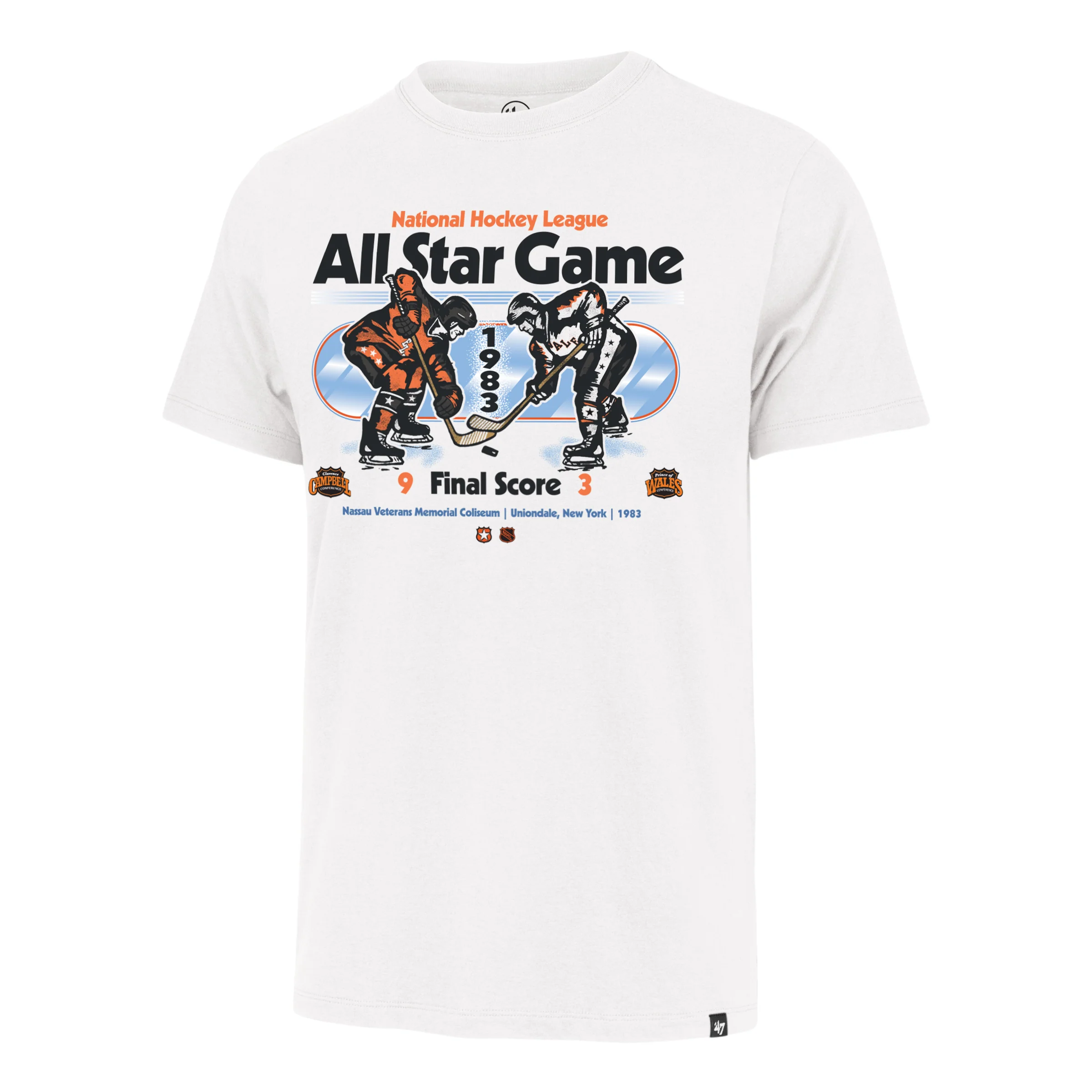 NHL VINTAGE ALL STAR GAME PUCK DUEL '47 FRANKLIN TEE