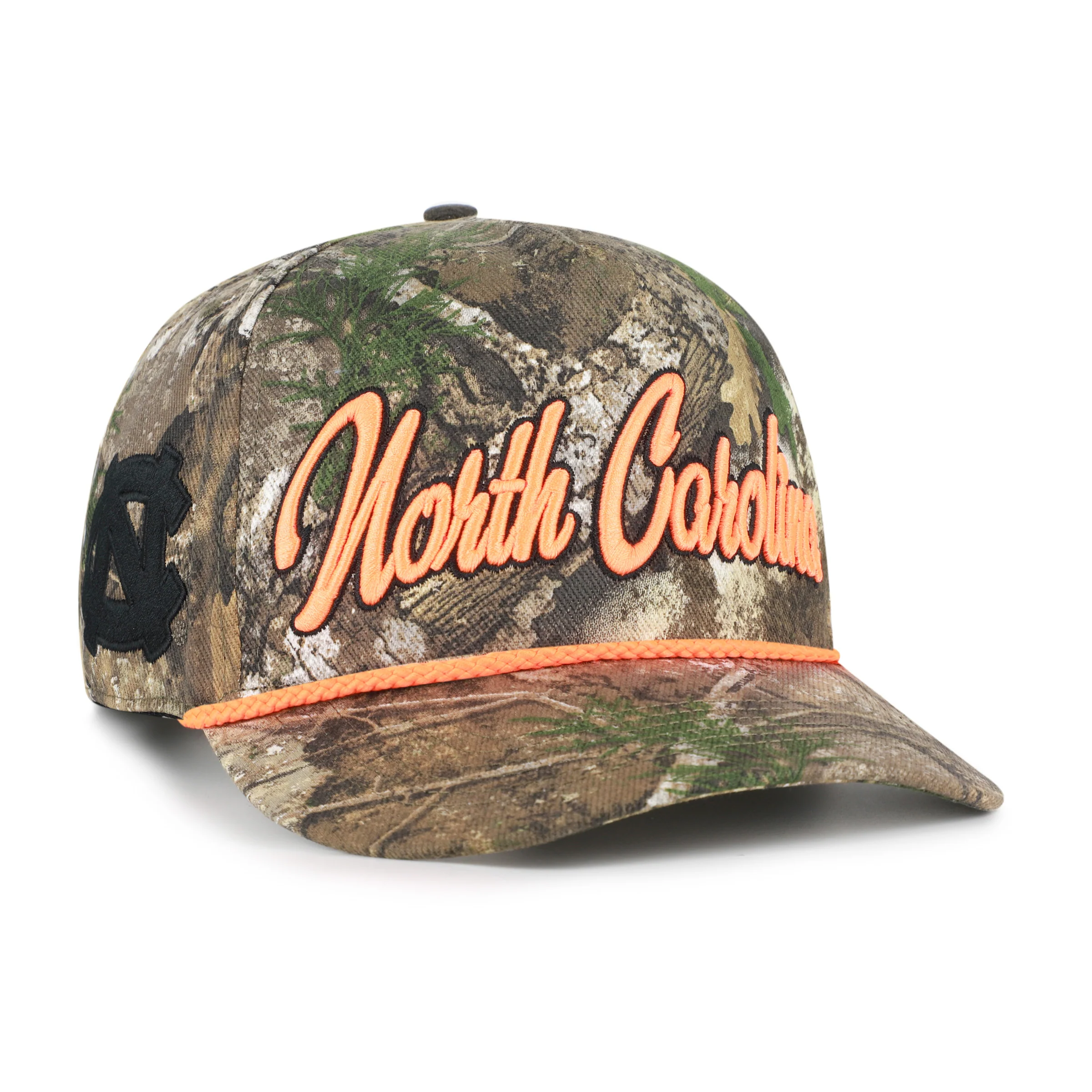 NORTH CAROLINA TAR HEELS UNC OVERHAND SCRIPT REALTREE '47 HITCH