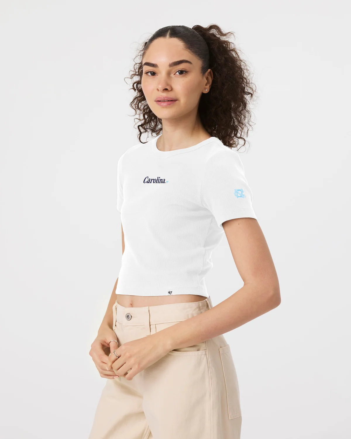 NORTH CAROLINA TAR HEELS UNC WITH LOVE '47 BABY RIB TEE WOMENS
