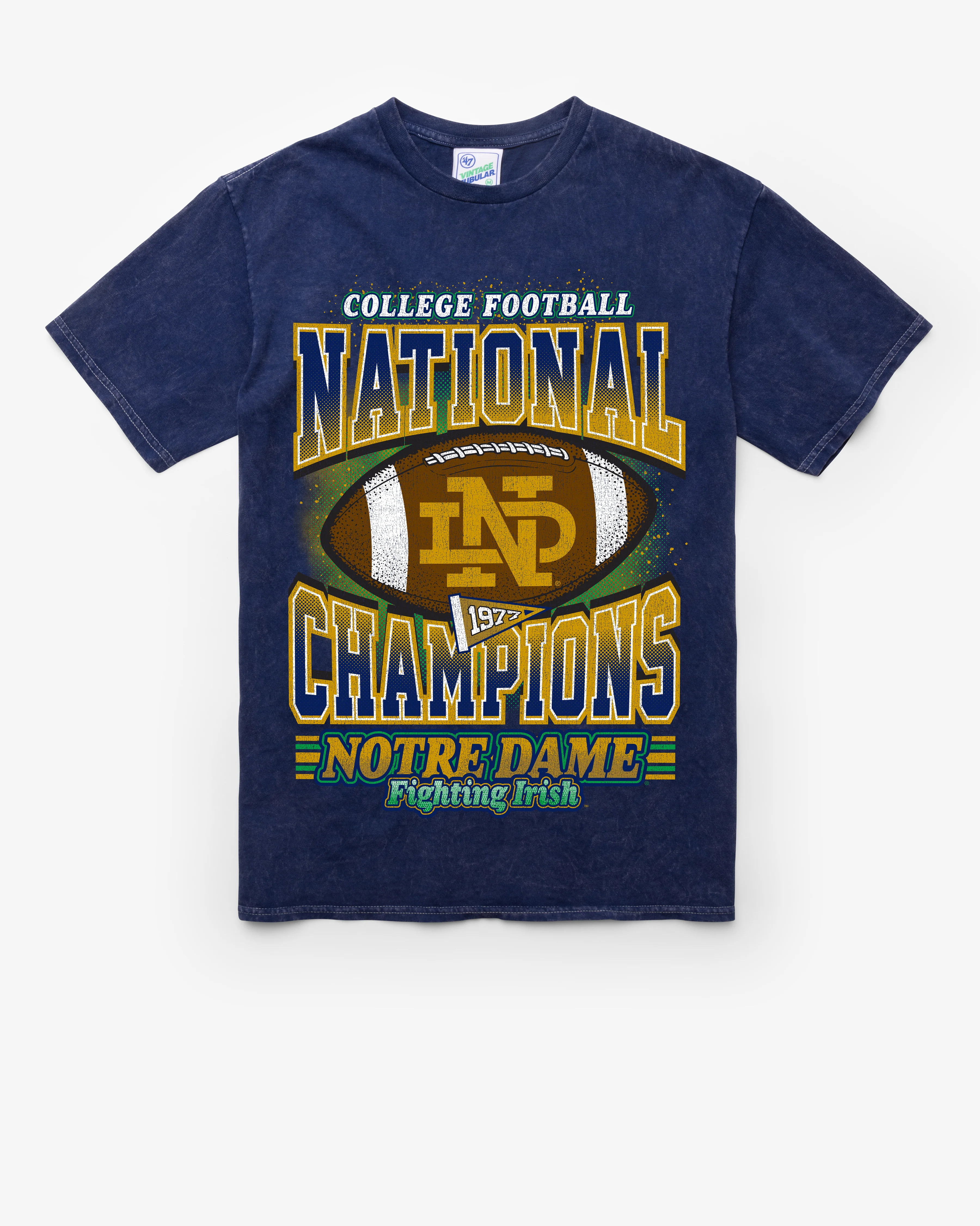 NOTRE DAME FIGHTIN IRISH H-CHAMPS LOCKER VINTAGE '47 TUBULAR TEE