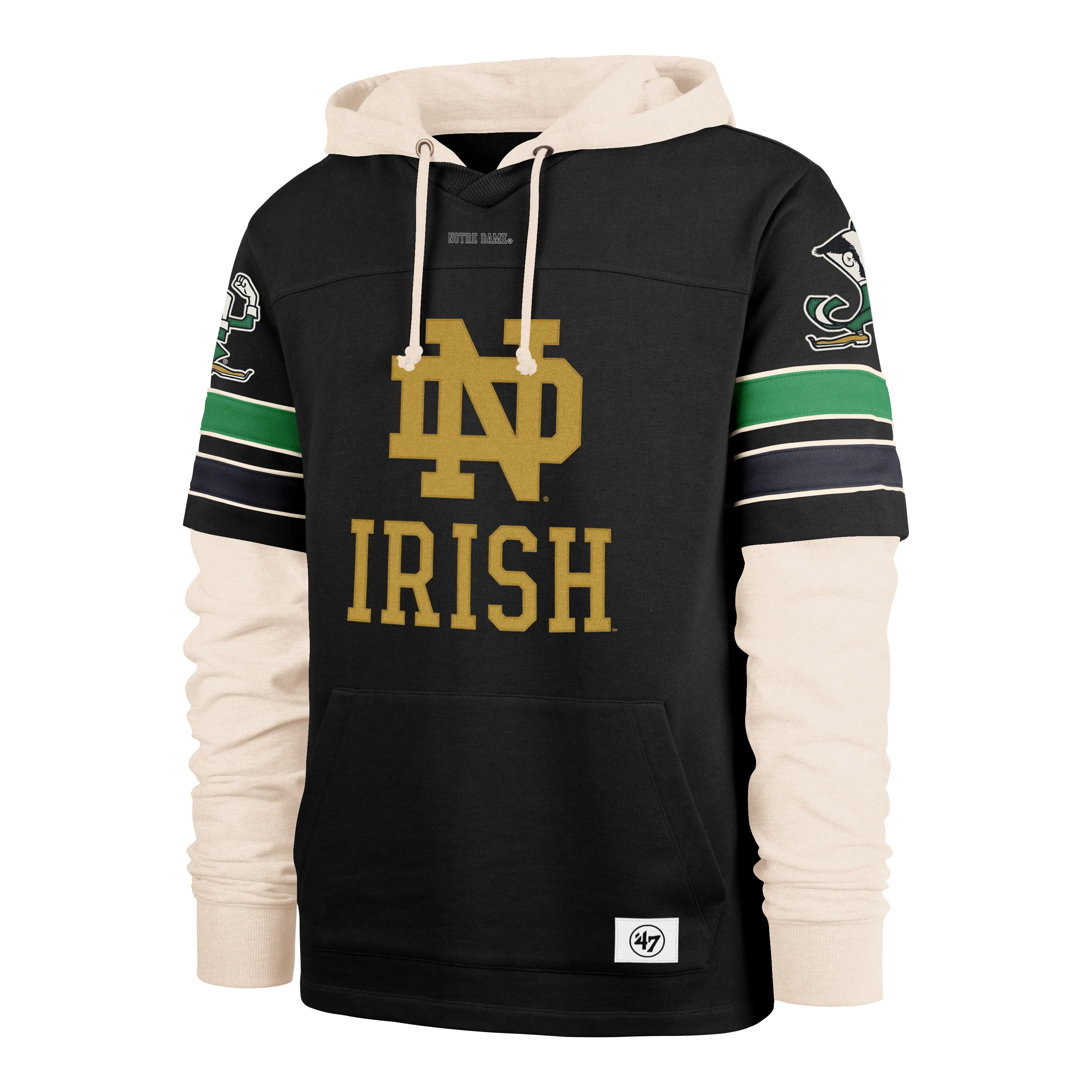 NOTRE DAME FIGHTING IRISH SPLIT ZONE '47 CORNERBACK DUO LACER
