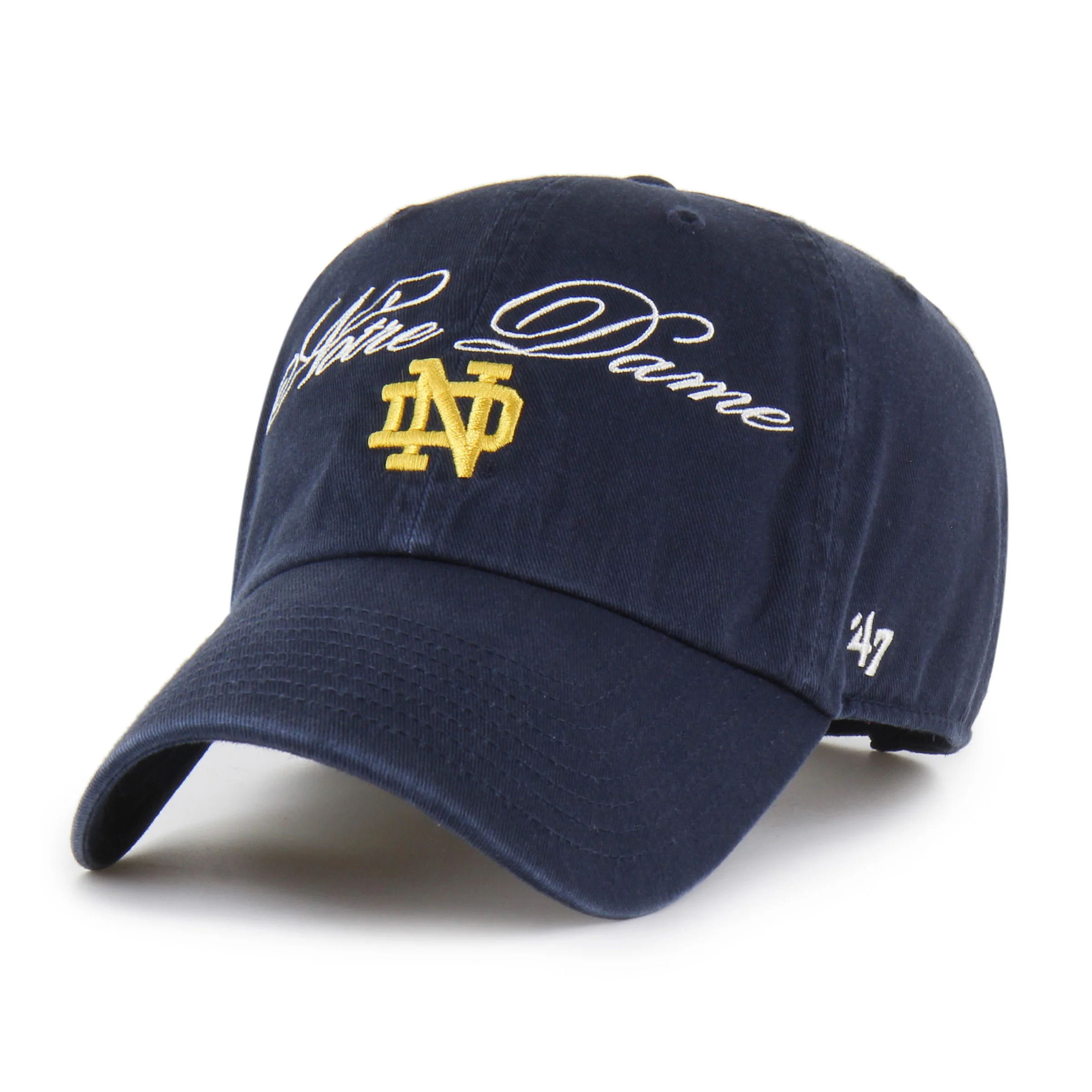 NOTRE DAME FIGHTING IRISH SCRIPT '47 CLEAN UP