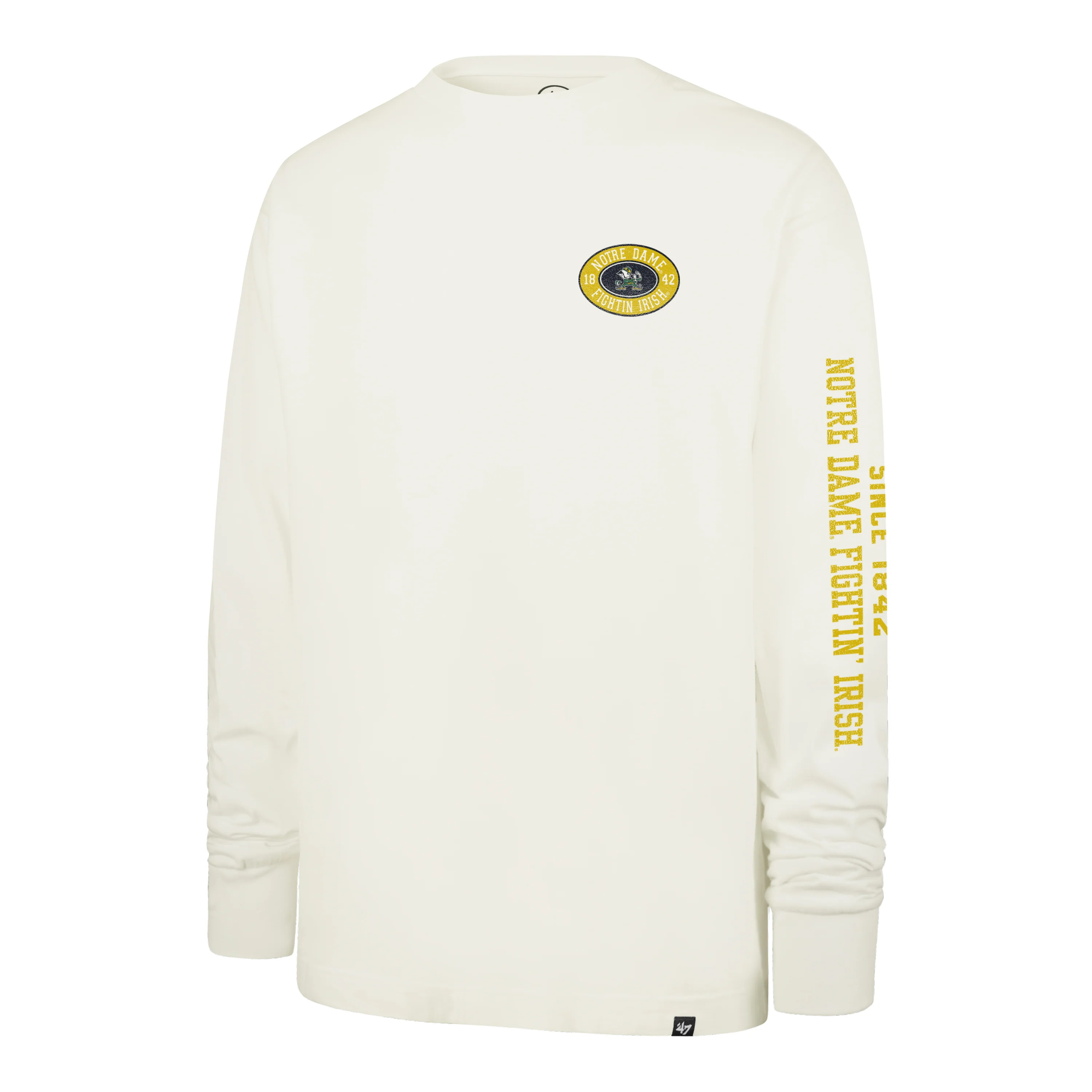 NOTRE DAME FIGHTING IRISH TIDE SWEEP MONTAUK '47 FOUNDATION LONG SLEEVE TEE