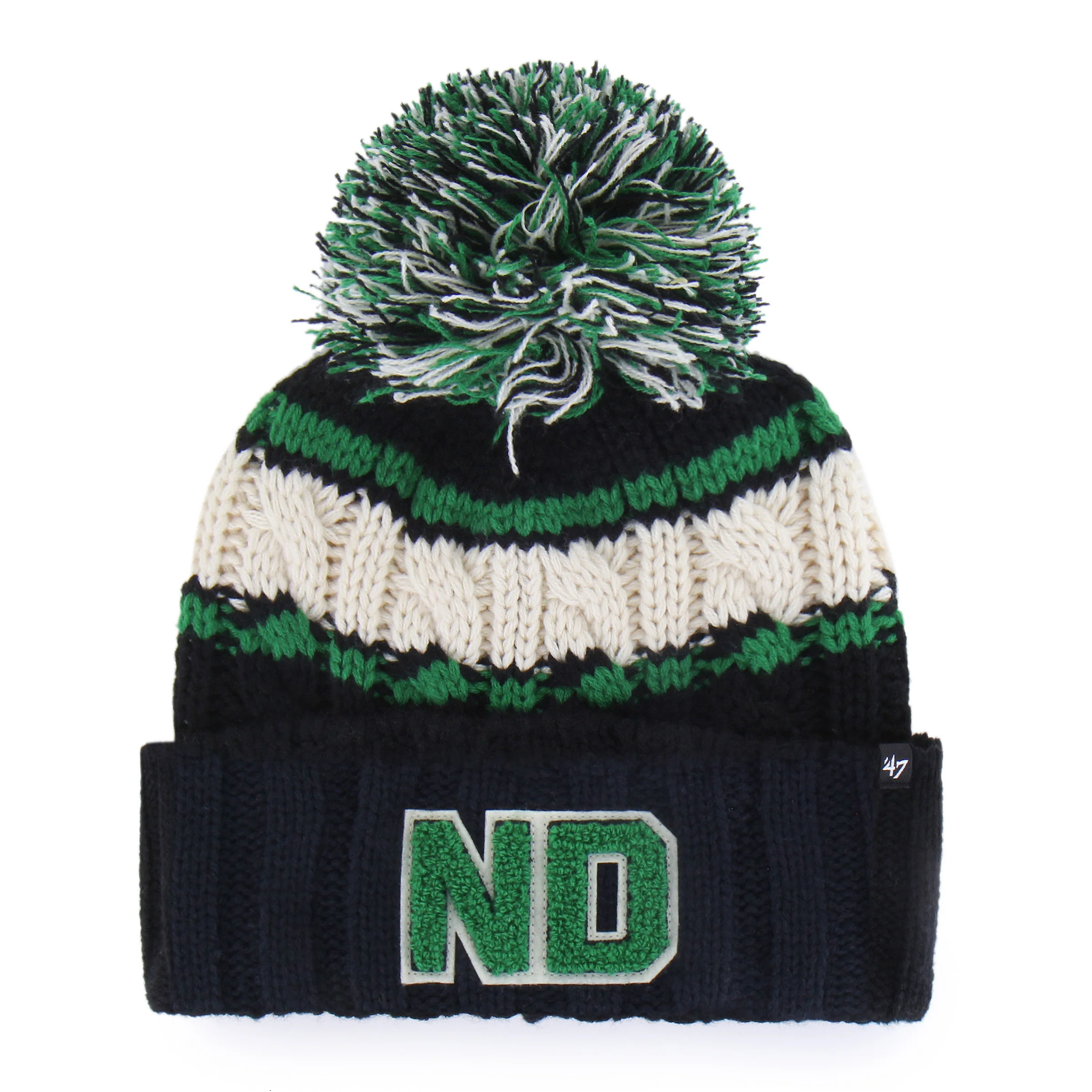 NOTRE DAME FIGHTIN IRISH VINTAGE EMMA '47 CUFF KNIT WOMENS