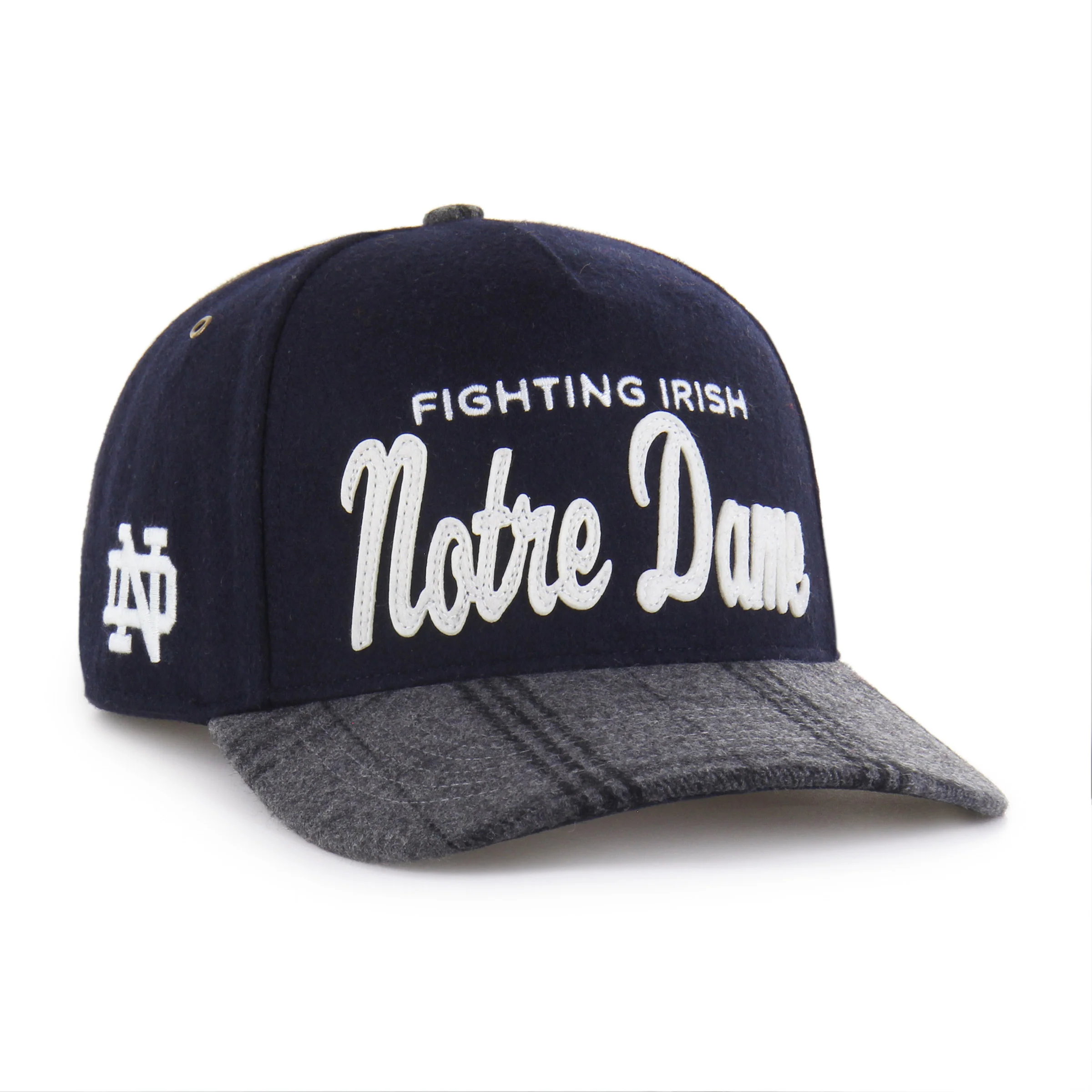 NOTRE DAME FIGHTING IRISH WINDOWPANE PLAID '47 HITCH RF RELAXED FIT