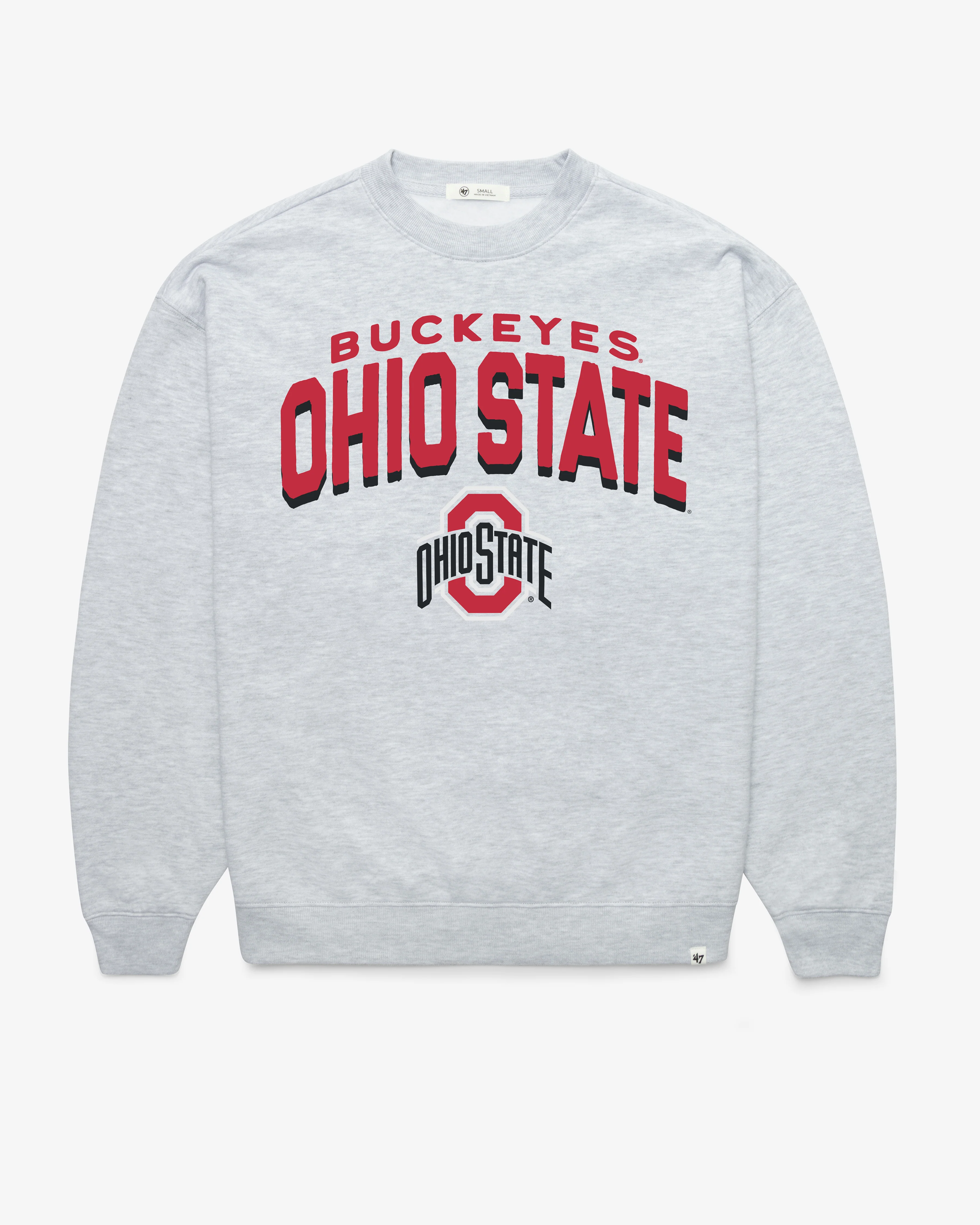 OHIO STATE BUCKEYES CAMPUS ARCH CLOUD '47 OVERSIZED CREW WOMENS