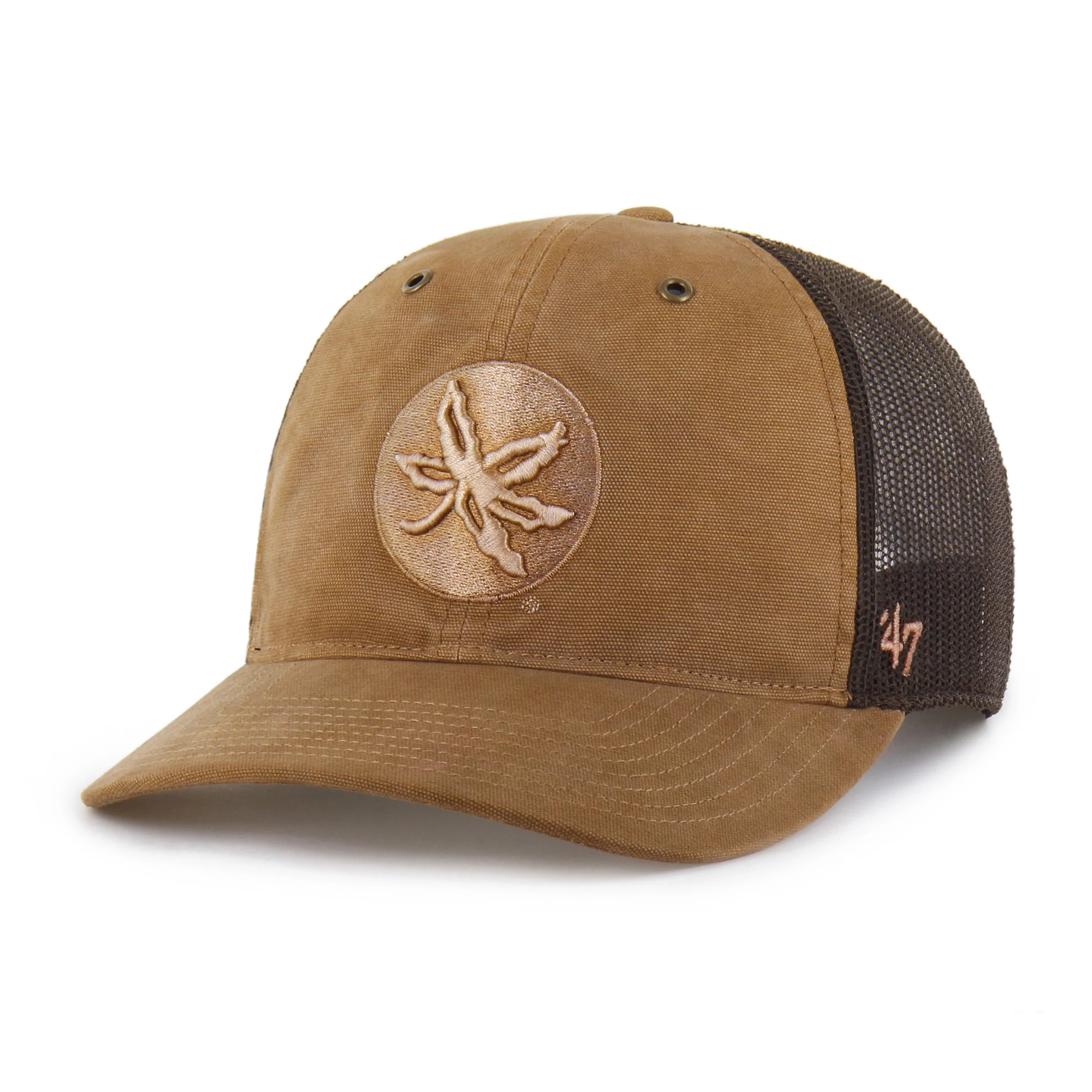OHIO STATE BUCKEYES CARHARTT DYED '47 TRUCKER RF RELAXED FIT - Image 4