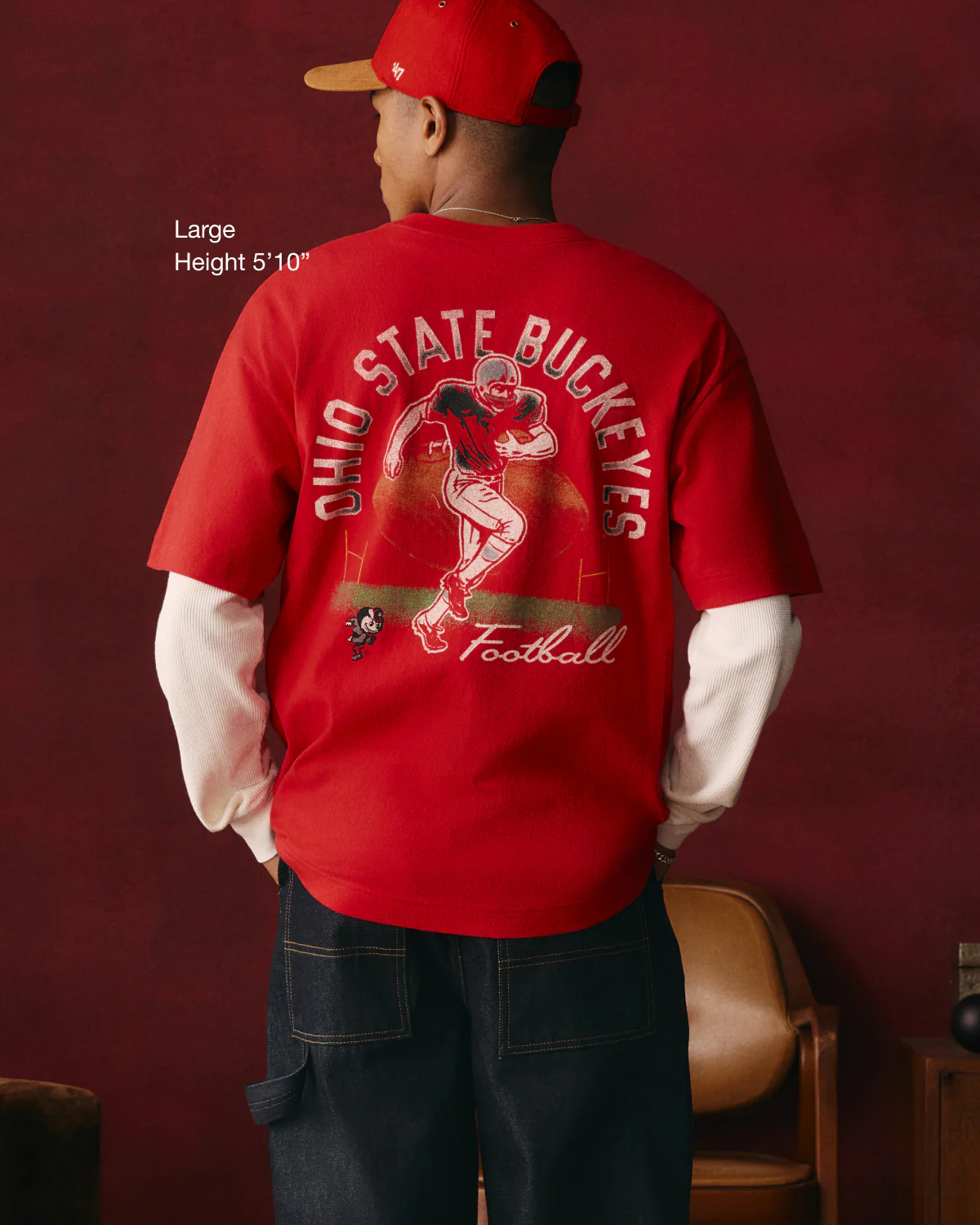 OHIO STATE BUCKEYES VINTAGE GAME ON '47 FOUNDATION TEE - Image 5