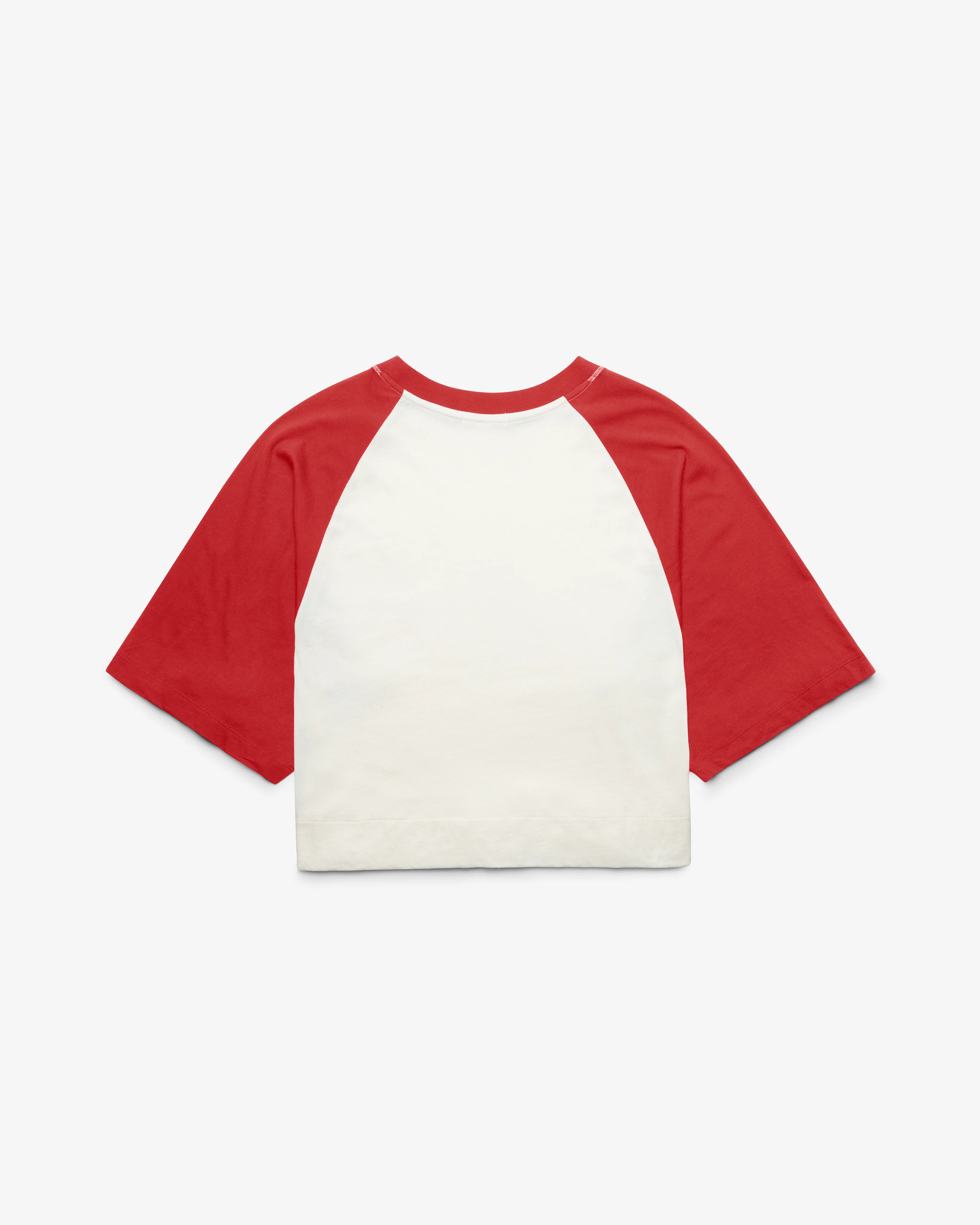 OHIO STATE BUCKEYES VINTAGE INFIELD SHIFT '47 RAGLAN CROP TEE WOMENS - Image 2