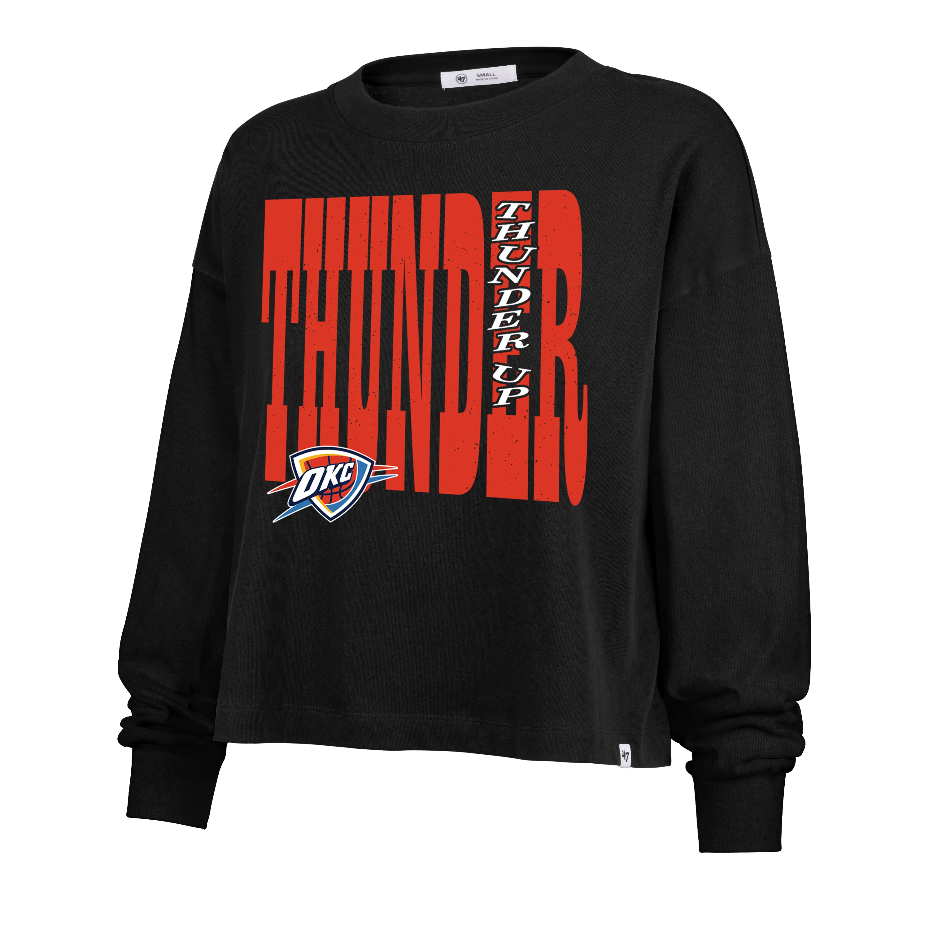 OKLAHOMA CITY THUNDER BOLD STACK '47 SYDNEY LONG SLEEVE TEE WOMENS