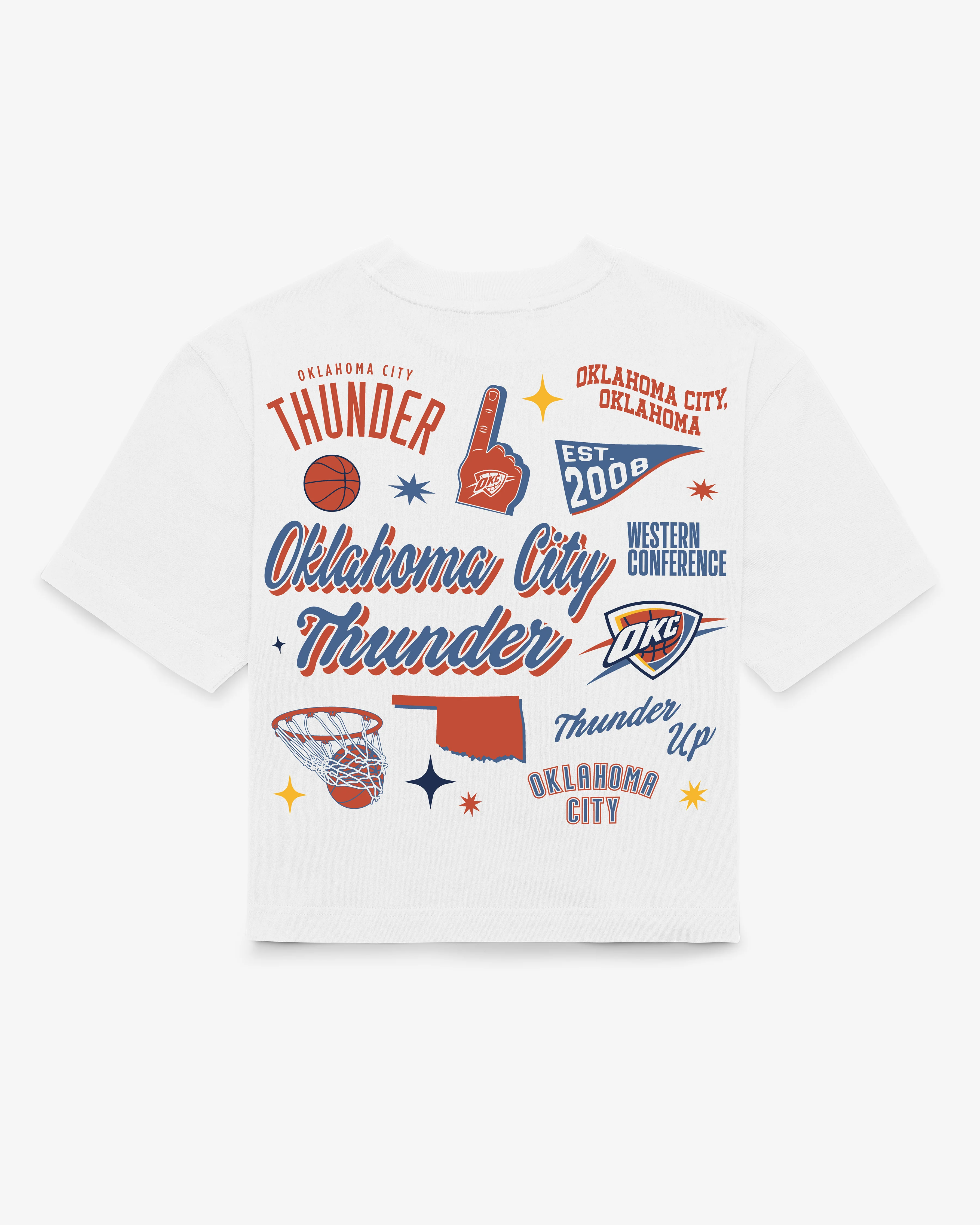 OKLAHOMA CITY THUNDER COLLAGE SCRIPT '47 REED CITY TEE WOMENS - Image 3