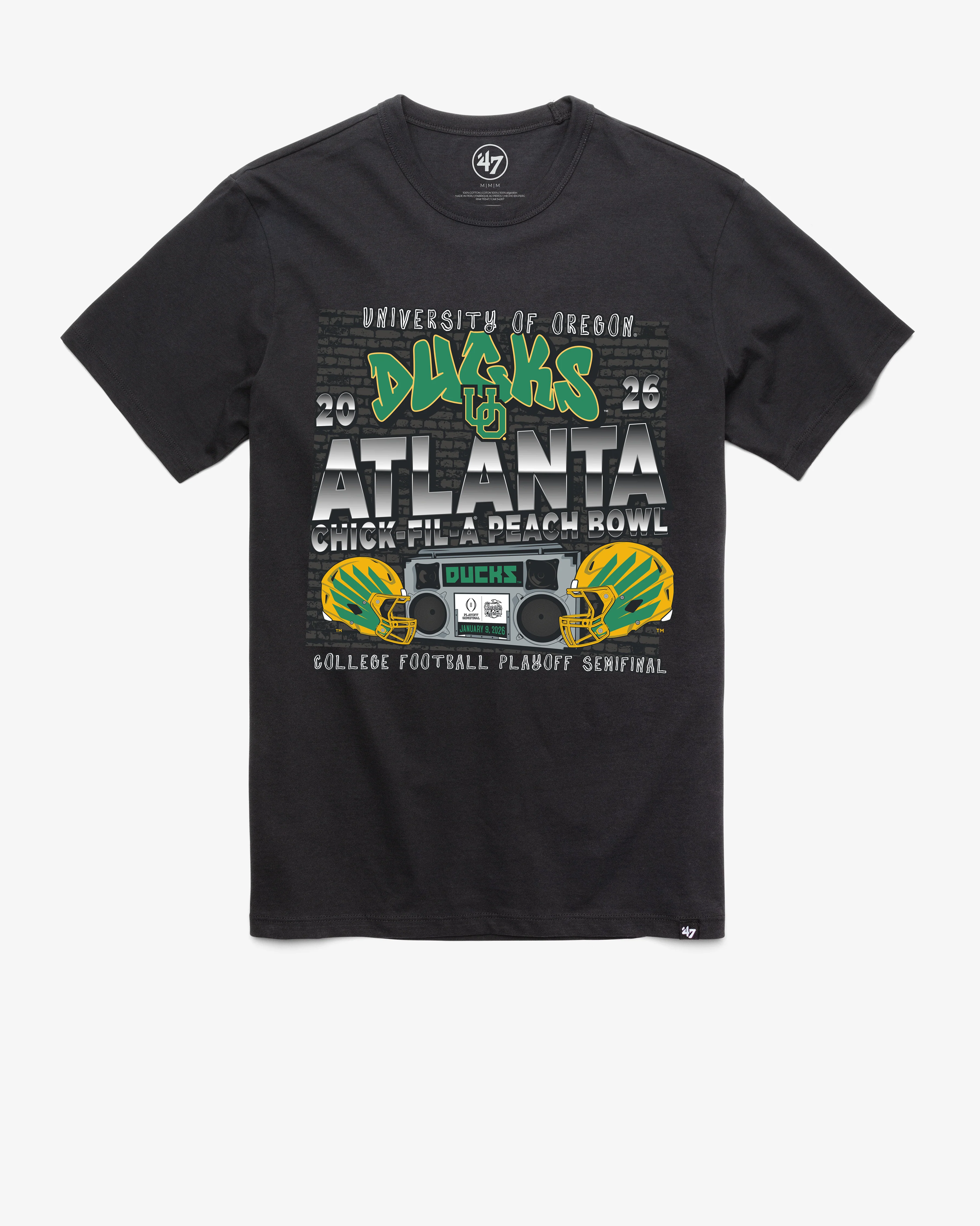 OREGON DUCKS PEACH BOWL '47 FRANKLIN TEE