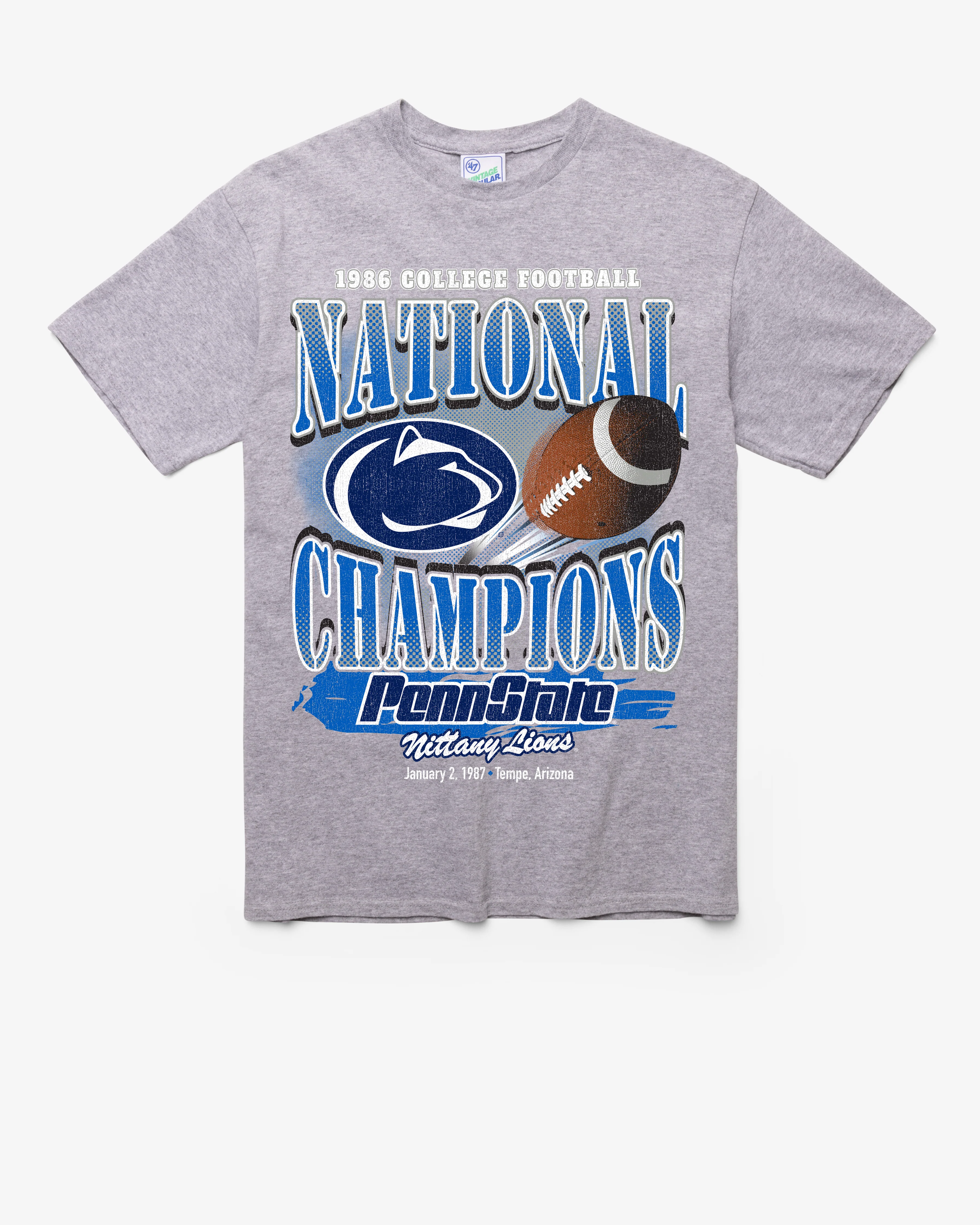PENN STATE NITTANY LIONS H-CHAMPS LOCKER VINTAGE '47 TUBULAR TEE