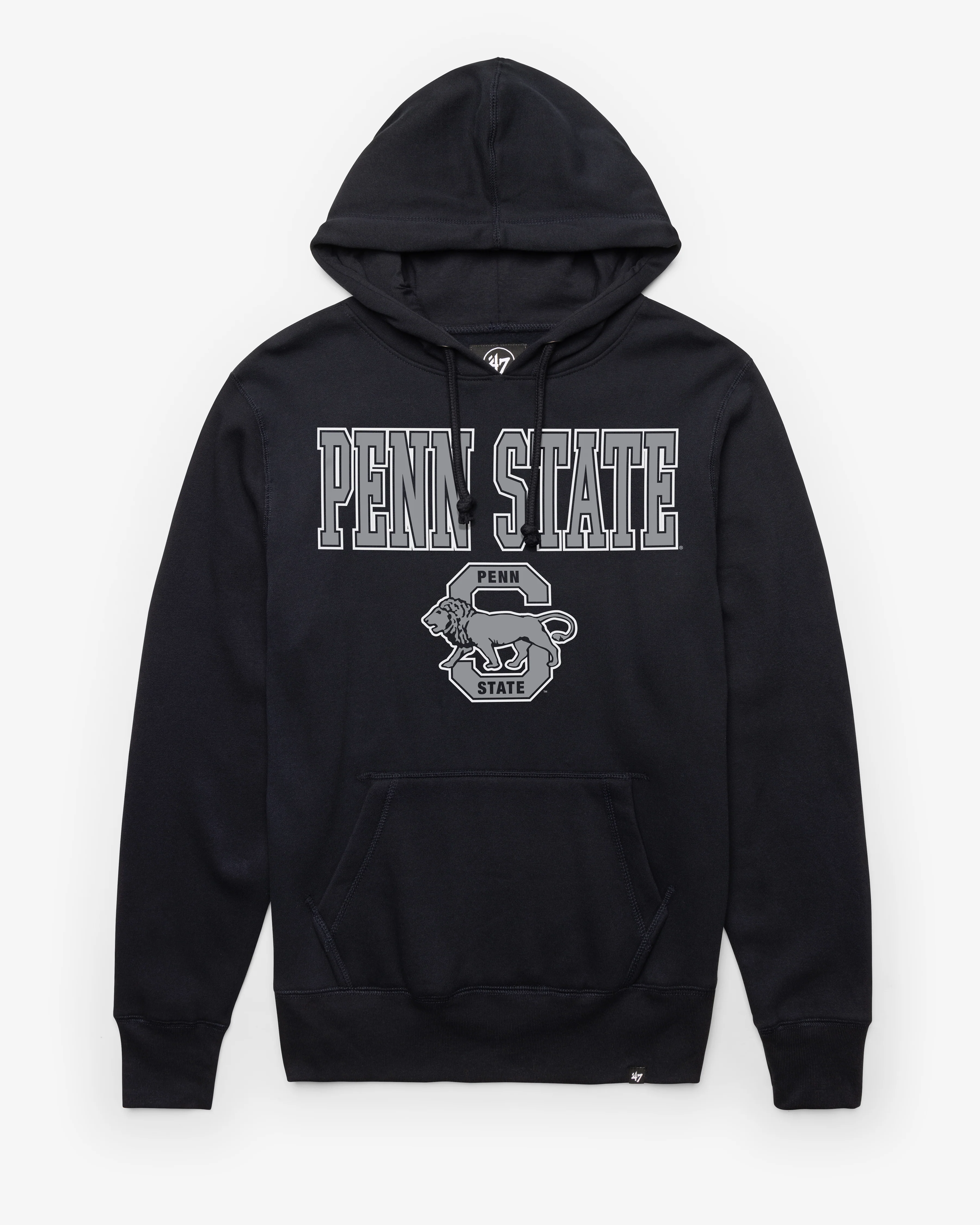 PENN STATE NITTANY LIONS VINTAGE STRAIGHT BLOCK '47 HEADLINE HOOD
