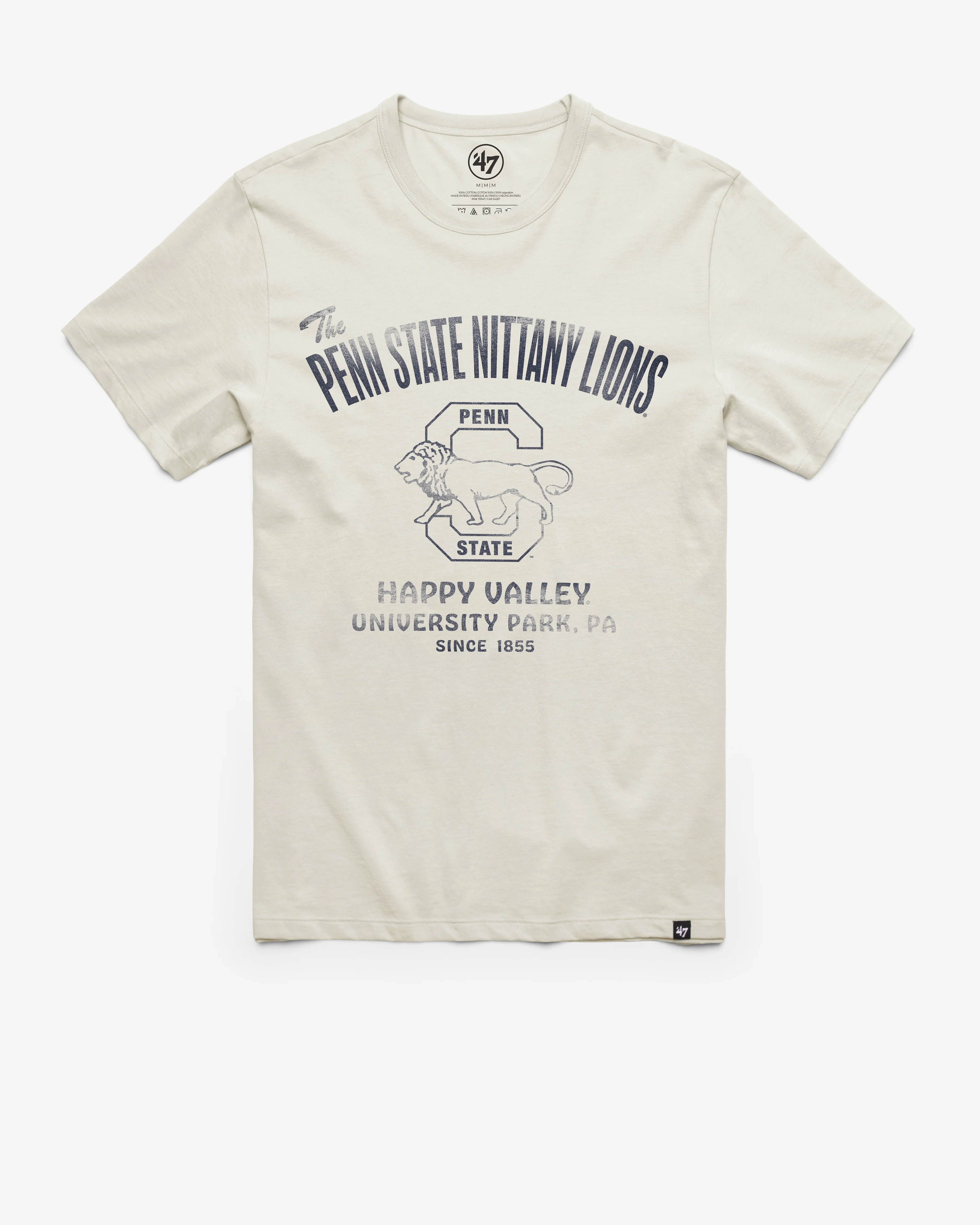 PENN STATE NITTANY LIONS VINTAGE WIDE OPEN '47 FRANKLIN TEE