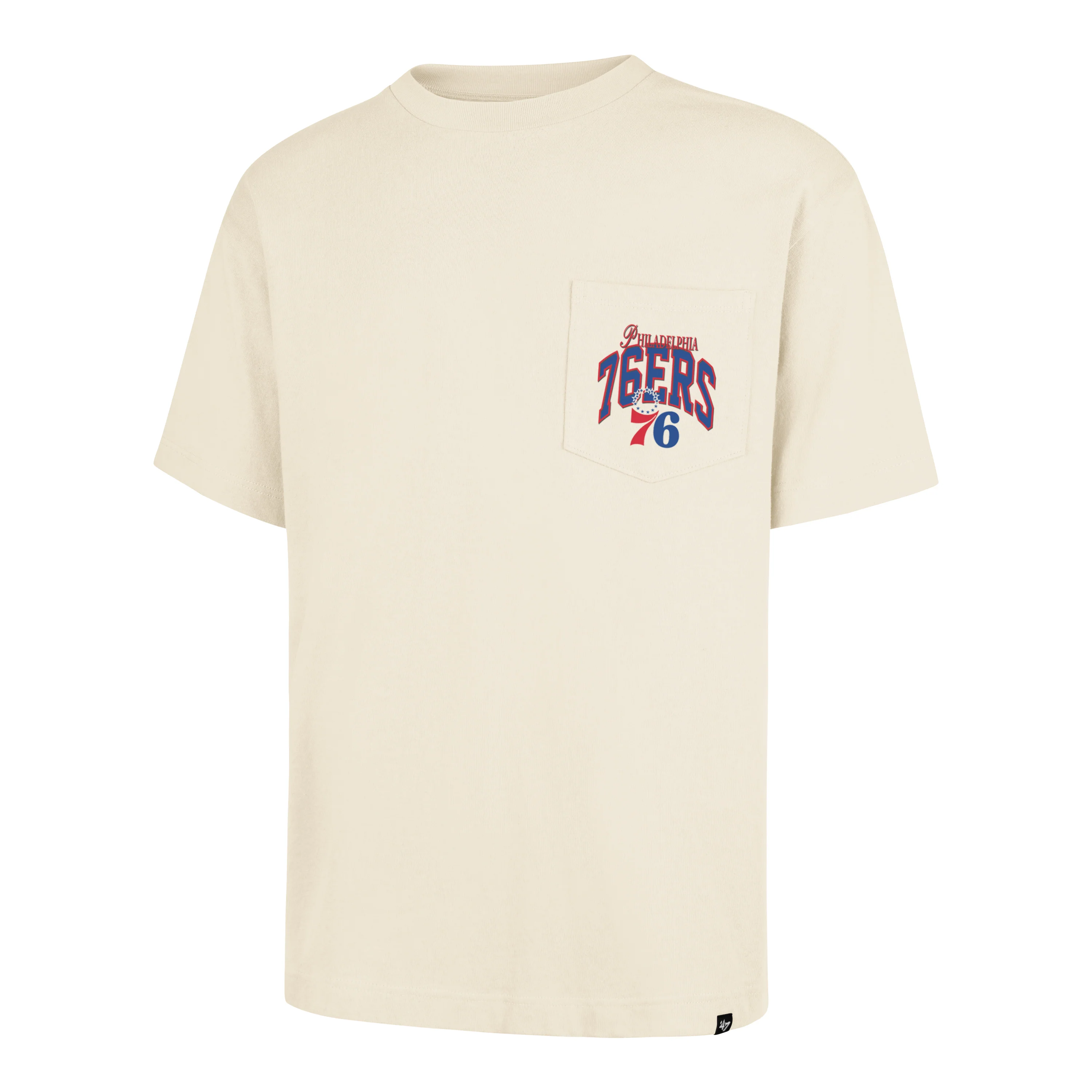 PHILADELPHIA 76ERS BACK DOOR POCKET '47 FOUNDATION TEE