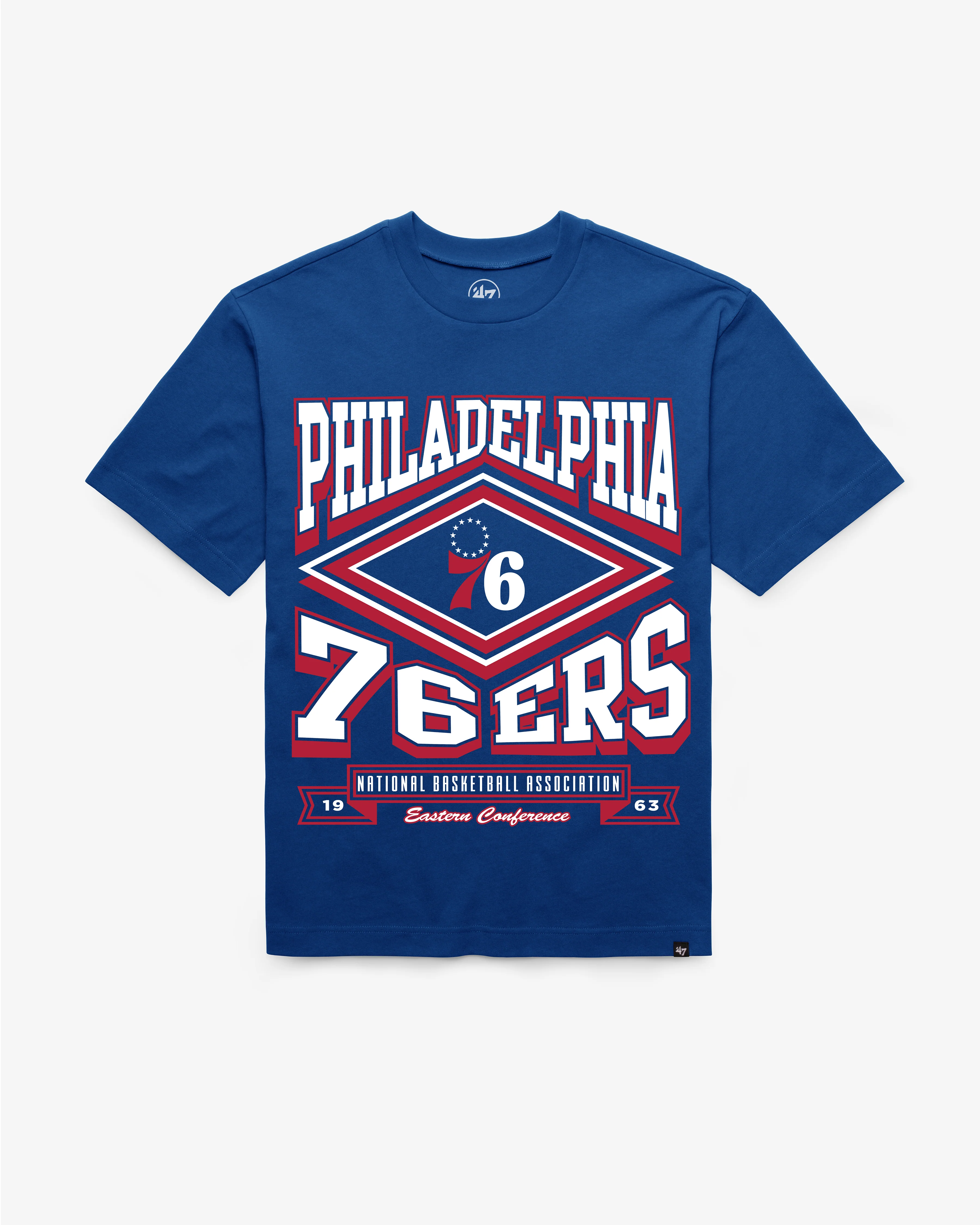 PHILADELPHIA 76ERS HEATER '47 FOUNDATION TEE