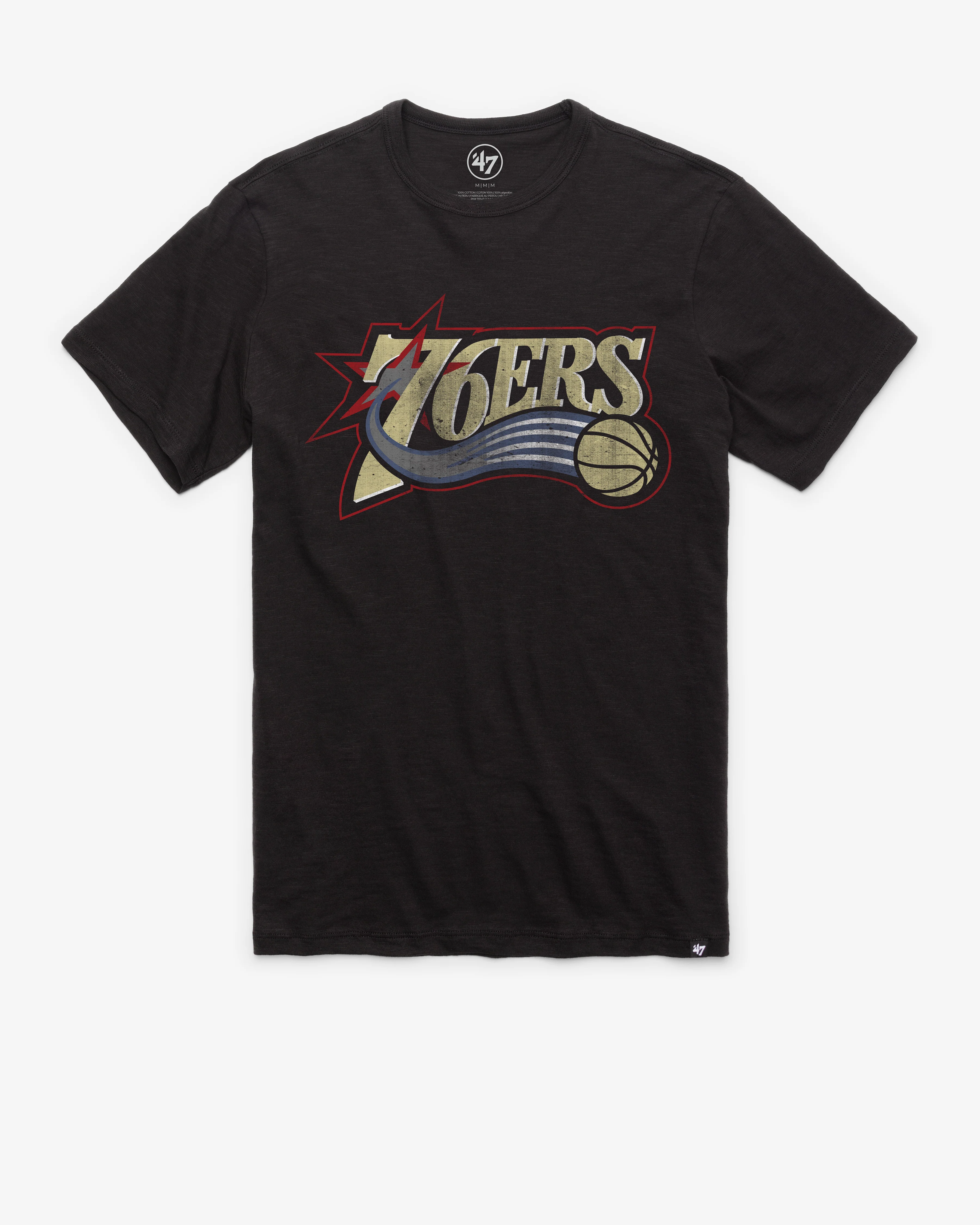 PHILADELPHIA 76ERS HARDWOOD CLASSICS GRIT '47 SCRUM TEE