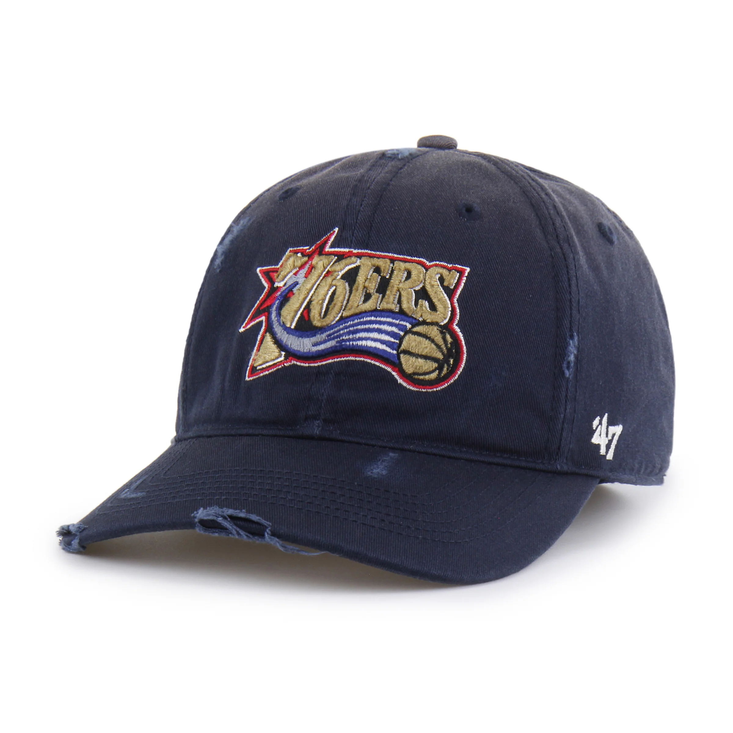 PHILADELPHIA 76ERS HARDWOOD CLASSICS WORN '47 FRANCHISE LIFESTYLE