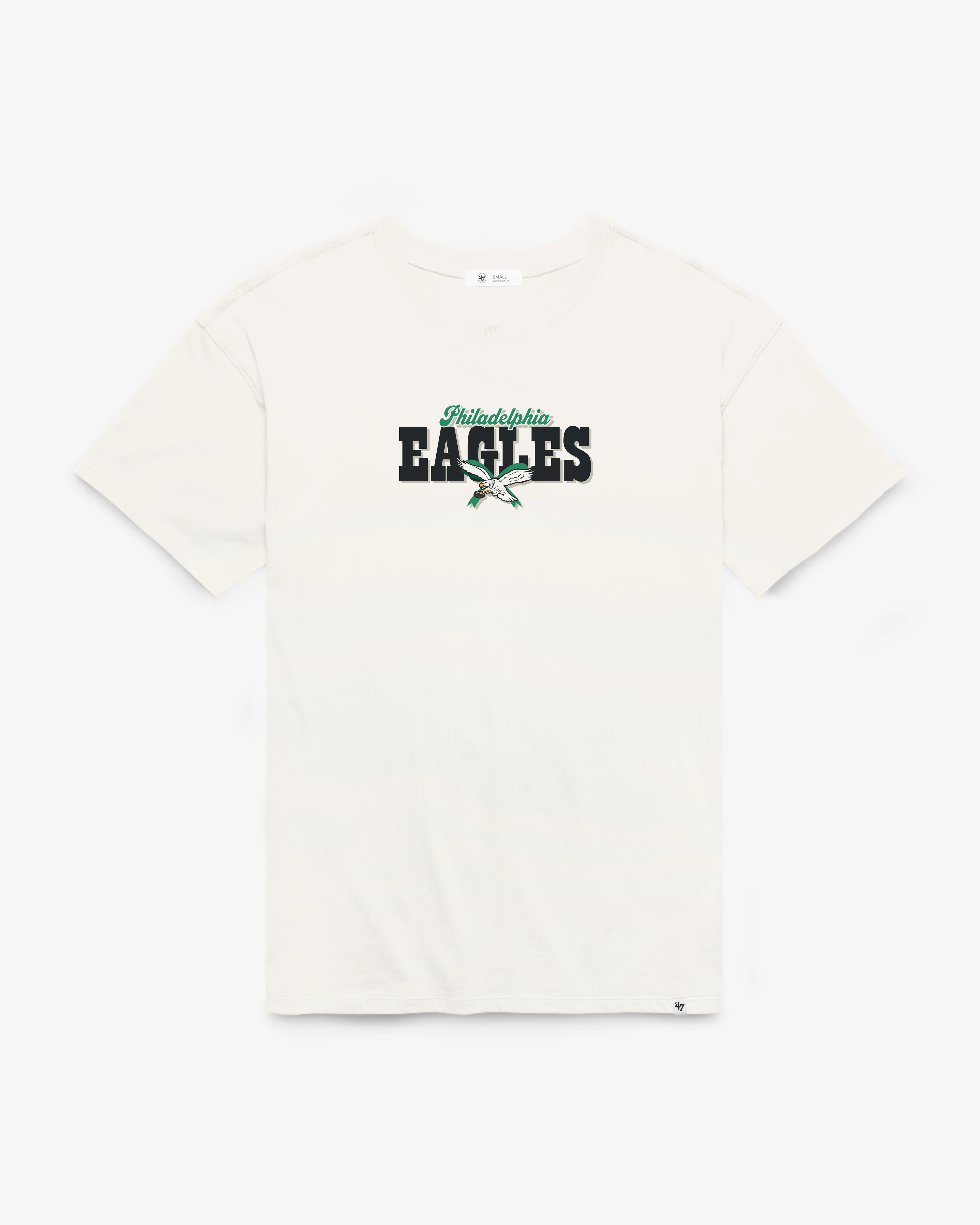 PHILADELPHIA EAGLES HISTORIC BOW AND BANNER BACKER '47 SADIE TEE WOMENS - Image 2