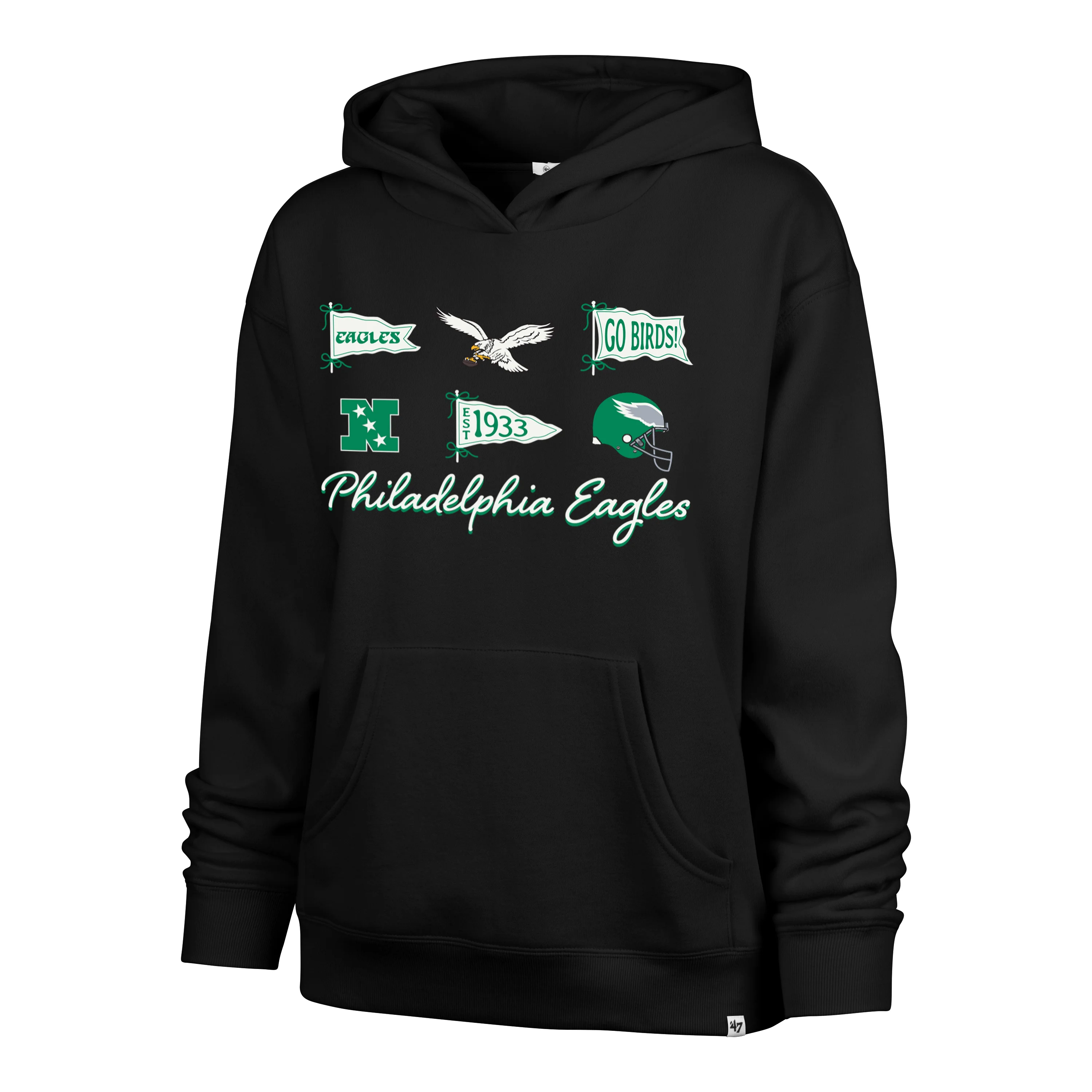 PHILADELPHIA EAGLES HISTORIC BOW AND BANNERS '47 NAOMI HOOD WOMENS