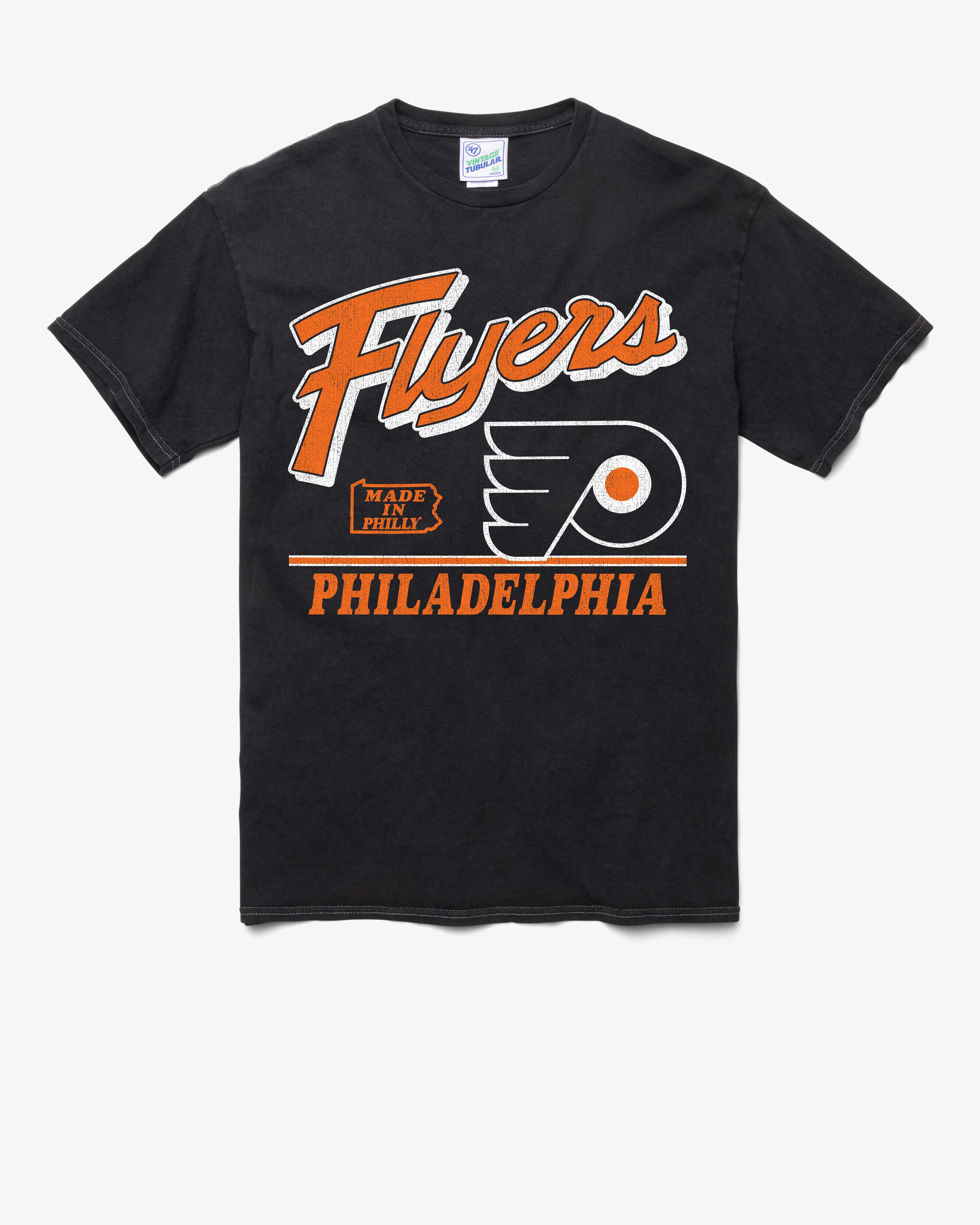 PHILADELPHIA FLYERS FLY BY VINTAGE '47 TUBULAR TEE