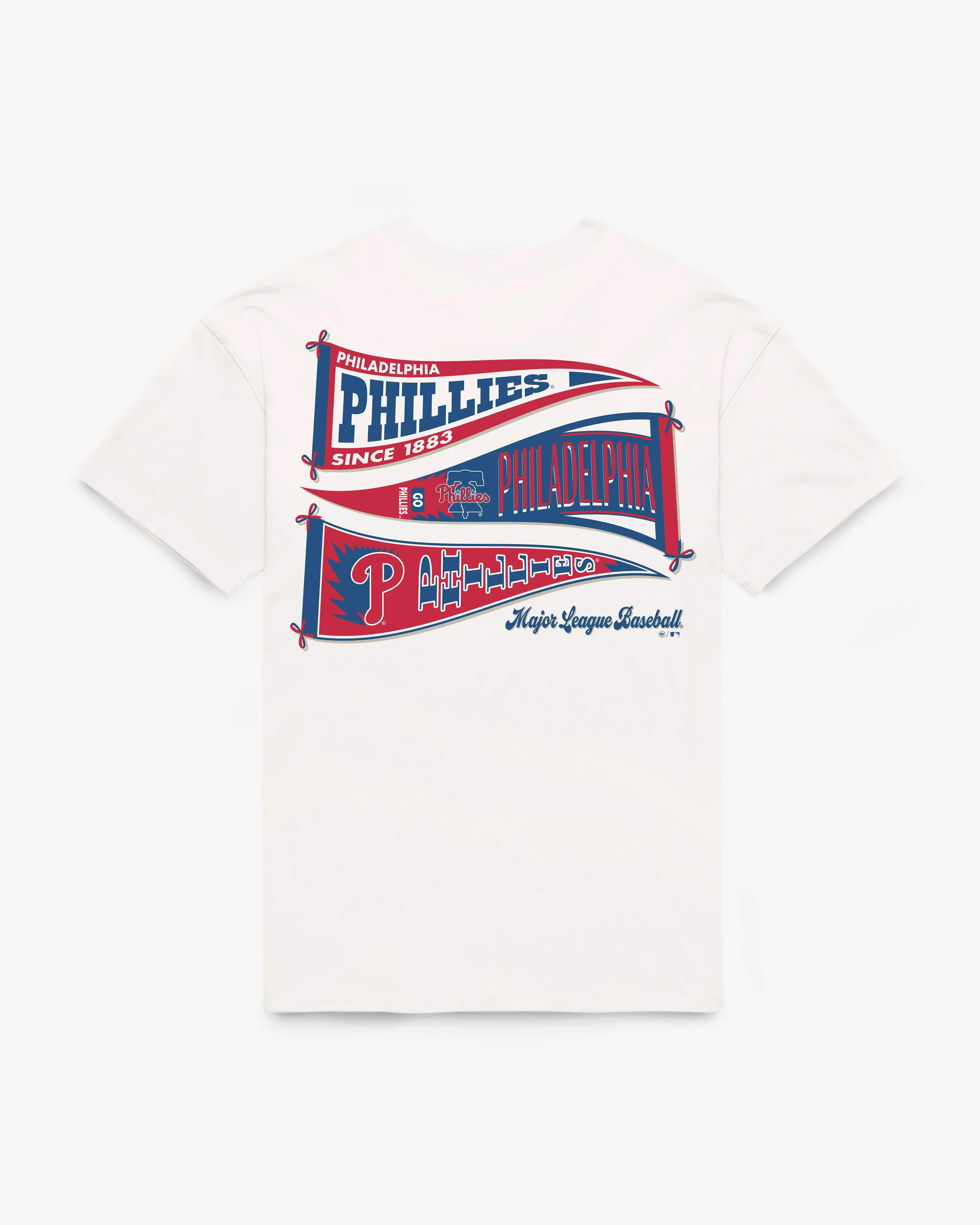 PHILADELPHIA PHILLIES BOW AND BANNER BACKER '47 SADIE TEE WOMENS - Image 3