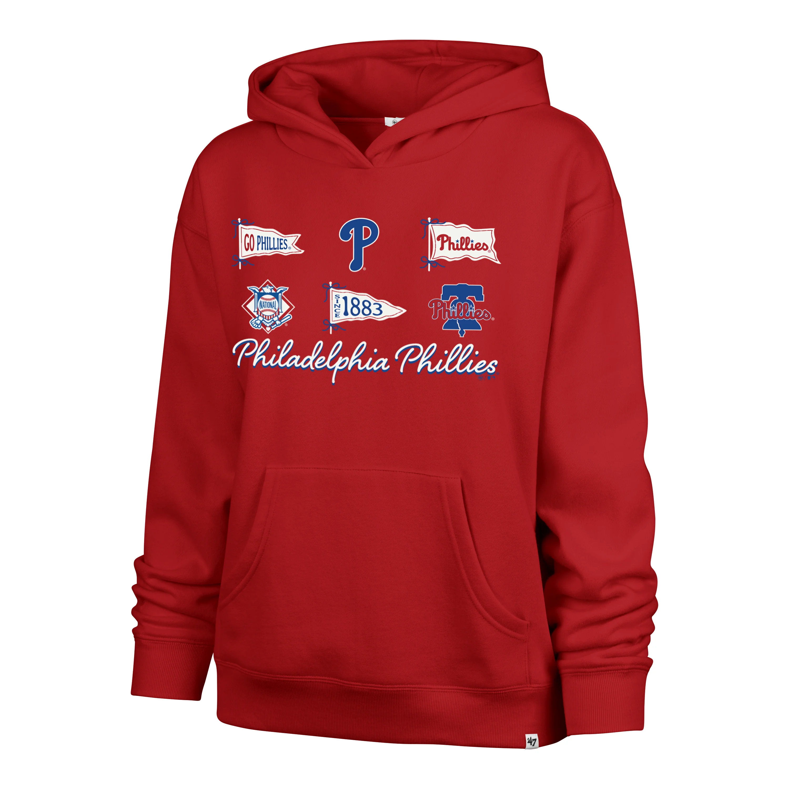 PHILADELPHIA PHILLIES BOW AND BANNERS '47 NAOMI HOOD WOMENS