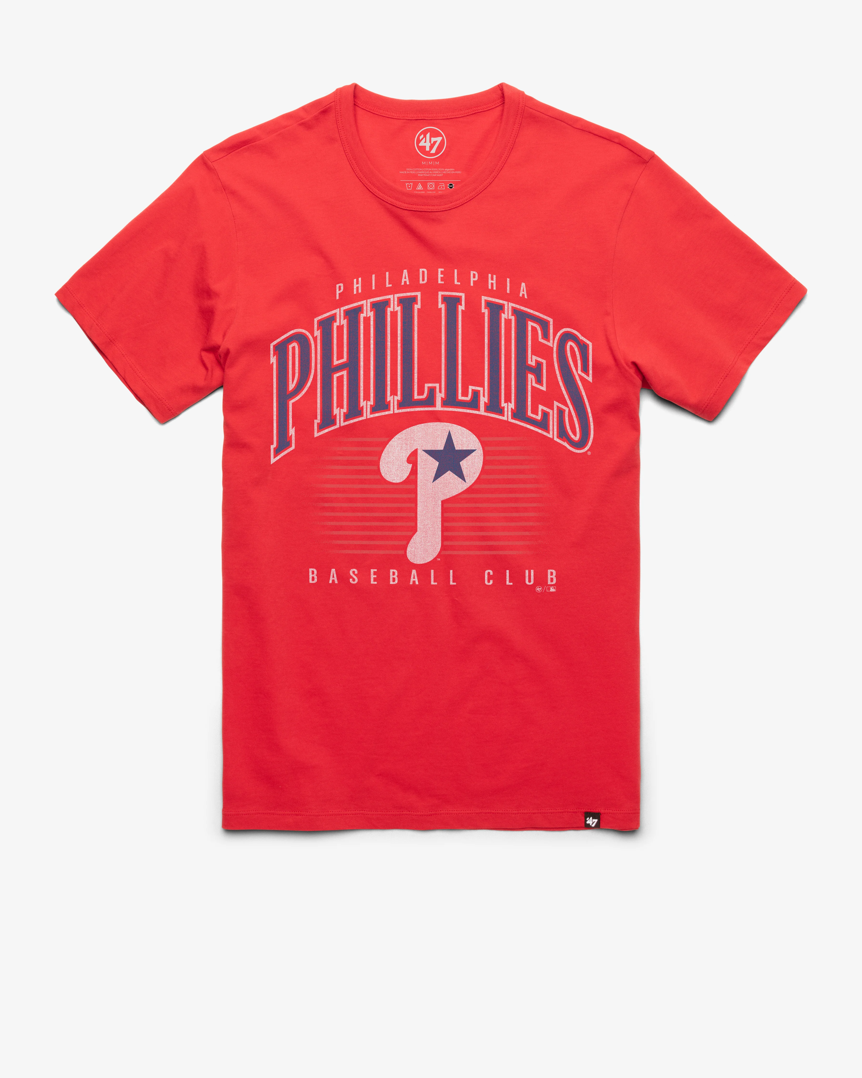 PHILADELPHIA PHILLIES COOPERSTOWN DOUBLE HEADER '47 FRANKLIN TEE