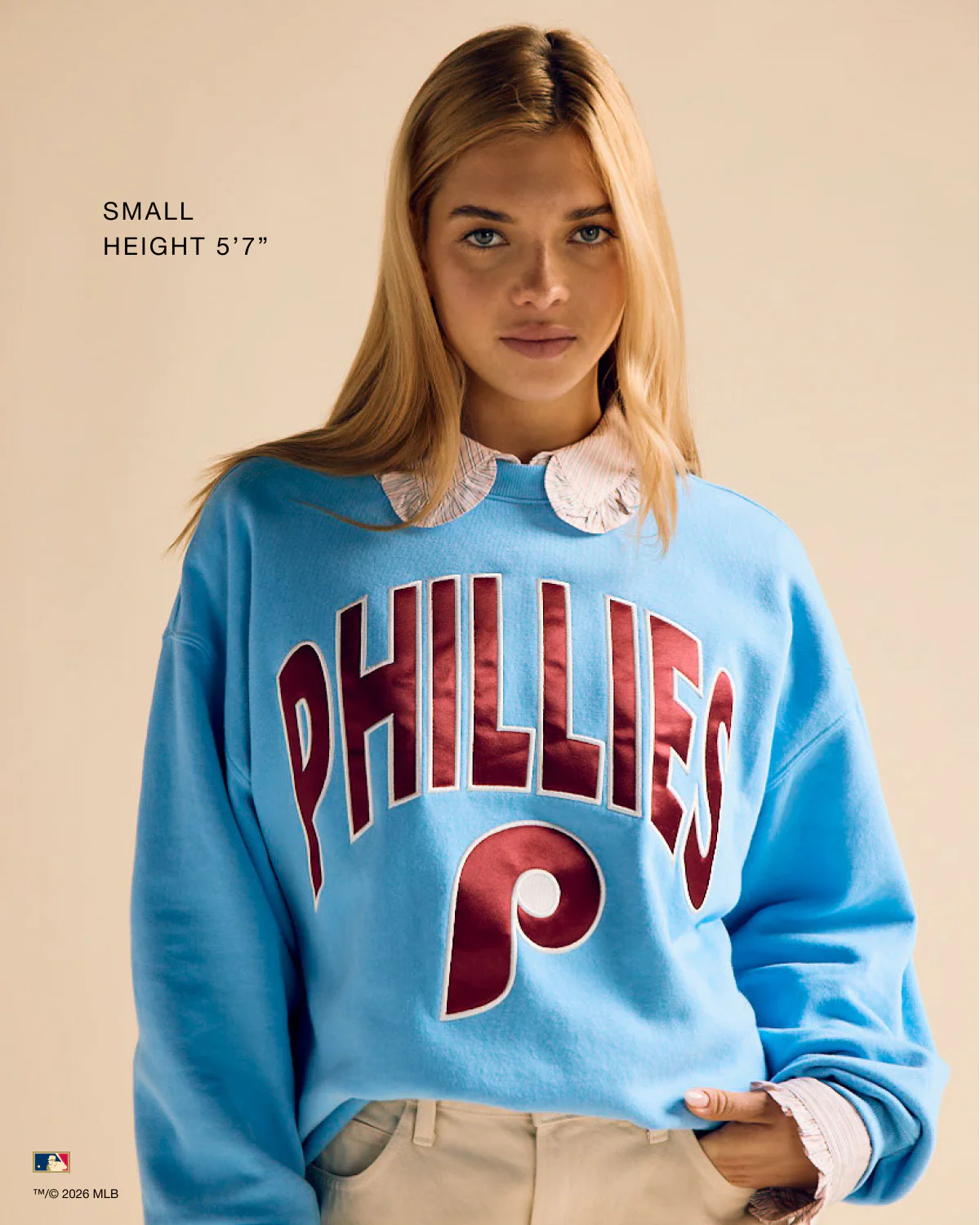 PHILADELPHIA PHILLIES EXTRA INNINGS '47 OVERSIZED CREW WOMENS - Image 3