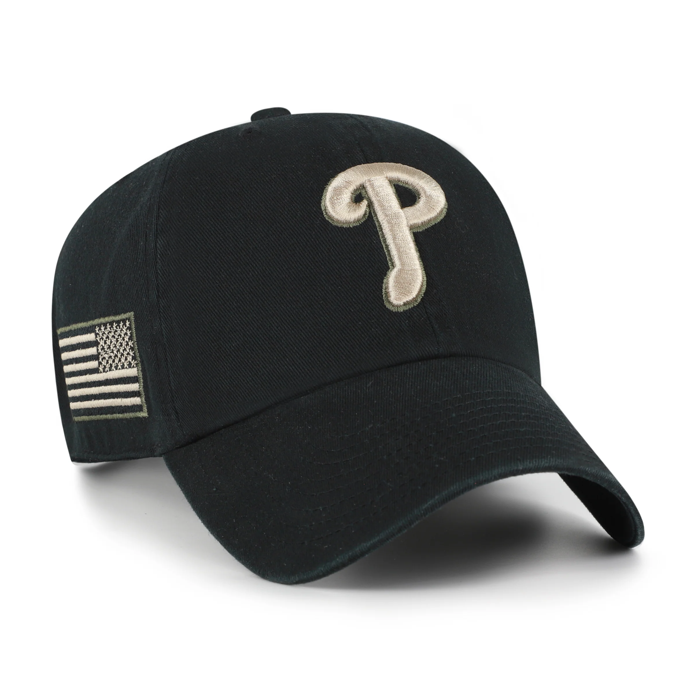 PHILADELPHIA PHILLIES KHAKI ACCENTS '47 CLEAN UP