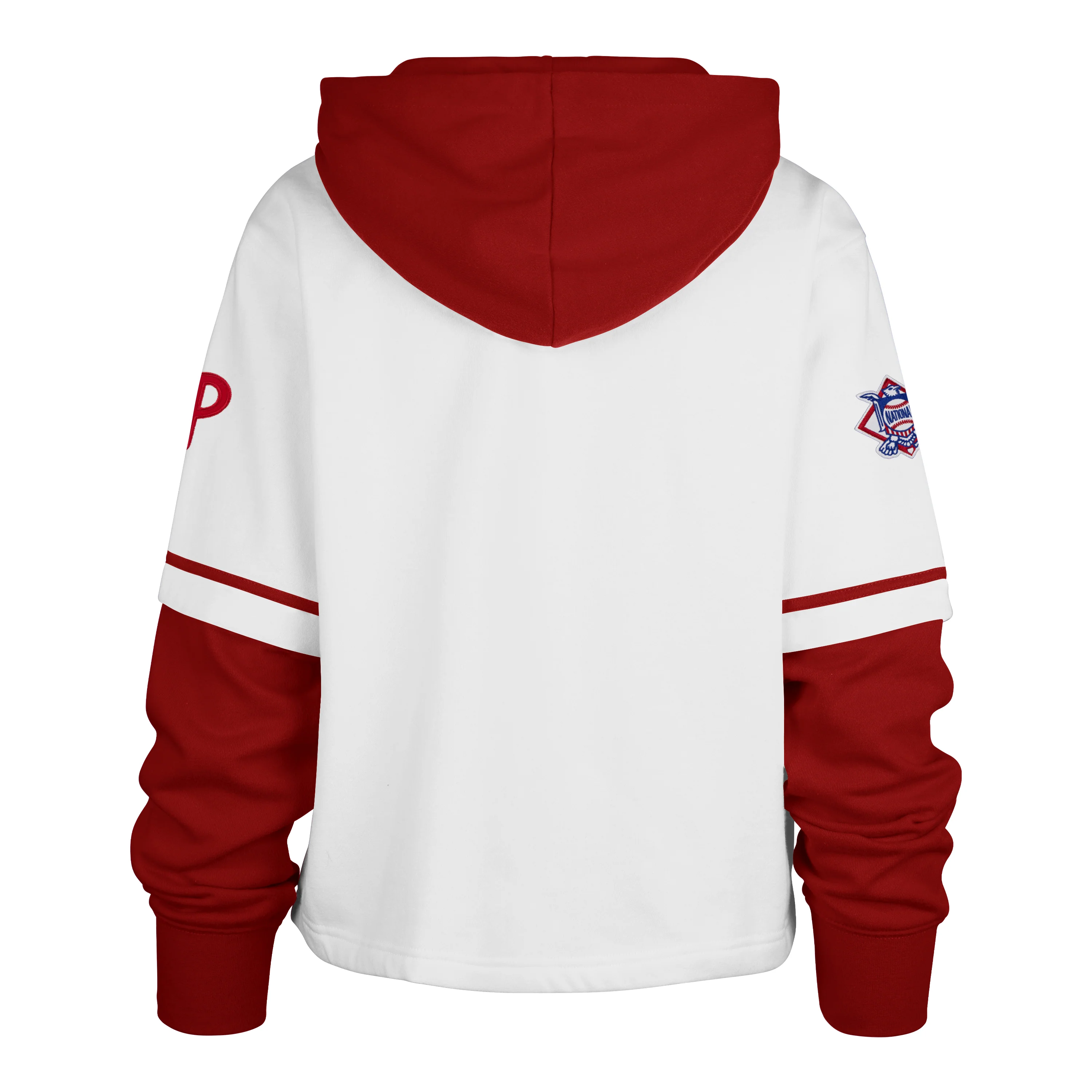 PHILADELPHIA PHILLIES TRIFECTA CROPPED '47 SHORTSTOP PULLOVER HOOD WOMENS - Image 2
