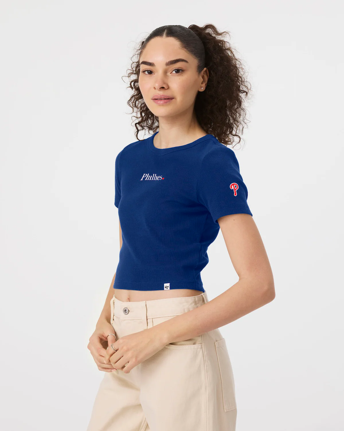 PHILADELPHIA PHILLIES WITH LOVE '47 BABY RIB TEE WOMENS - Image 3
