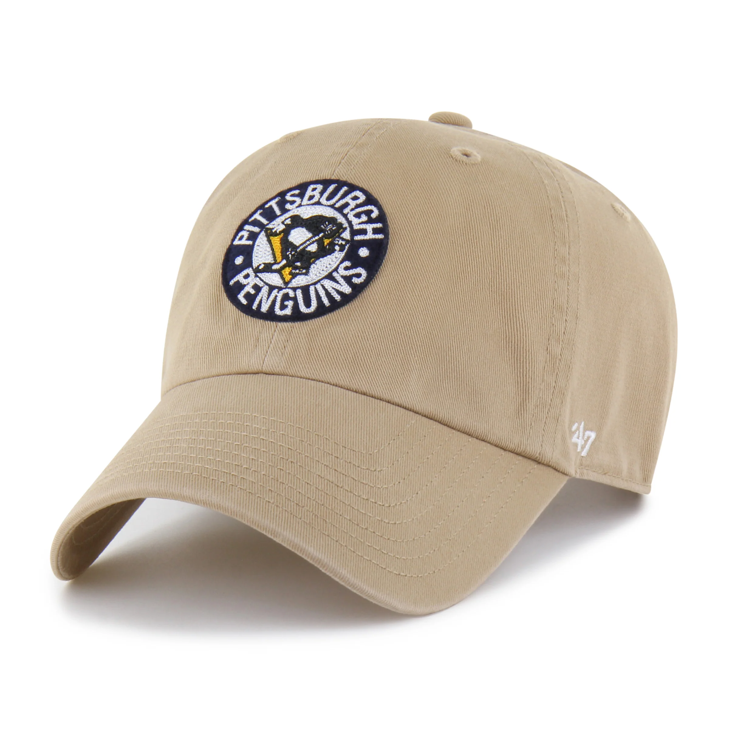 PITTSBURGH PENGUINS VINTAGE SMALL BACK SHIELD '47 CLEAN UP