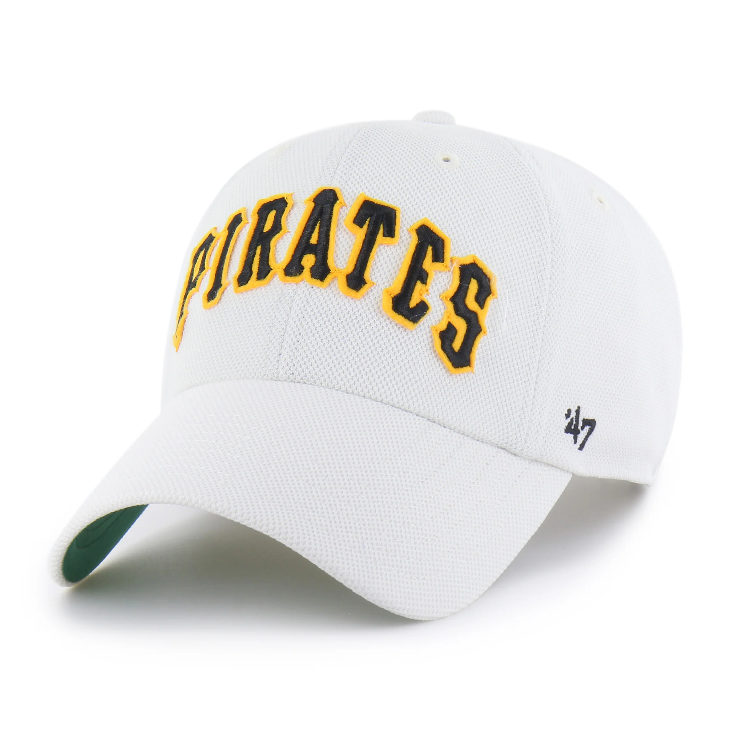PITTSBURGH PIRATES COOPERSTOWN GRANDSTAND PIQUE SCRIPT '47 CLEAN UP