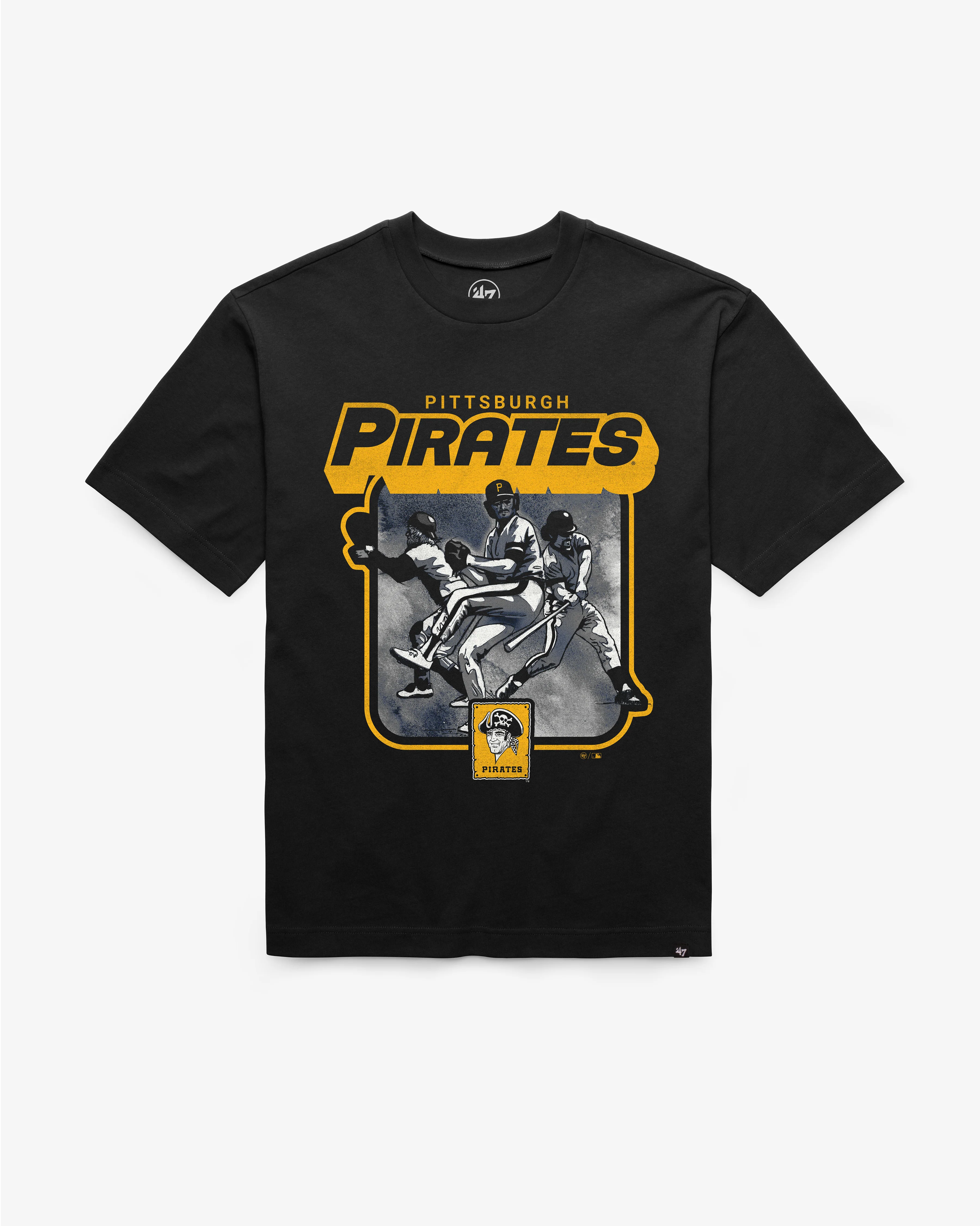 PITTSBURGH PIRATES COOPERSTOWN INFIELD FLY '47 FOUNDATION TEE