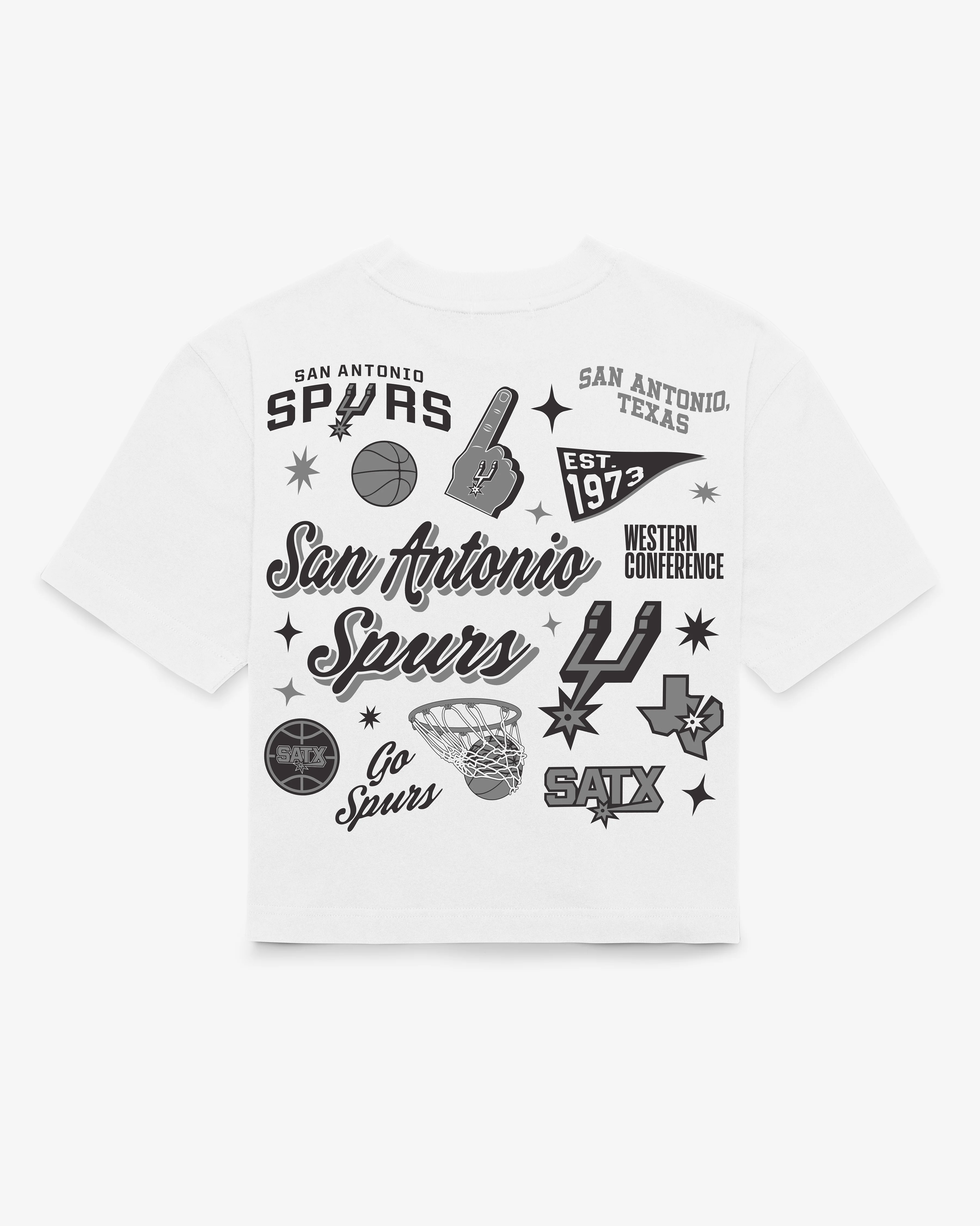 SAN ANTONIO SPURS COLLAGE SCRIPT '47 REED CITY TEE WOMENS - Image 3