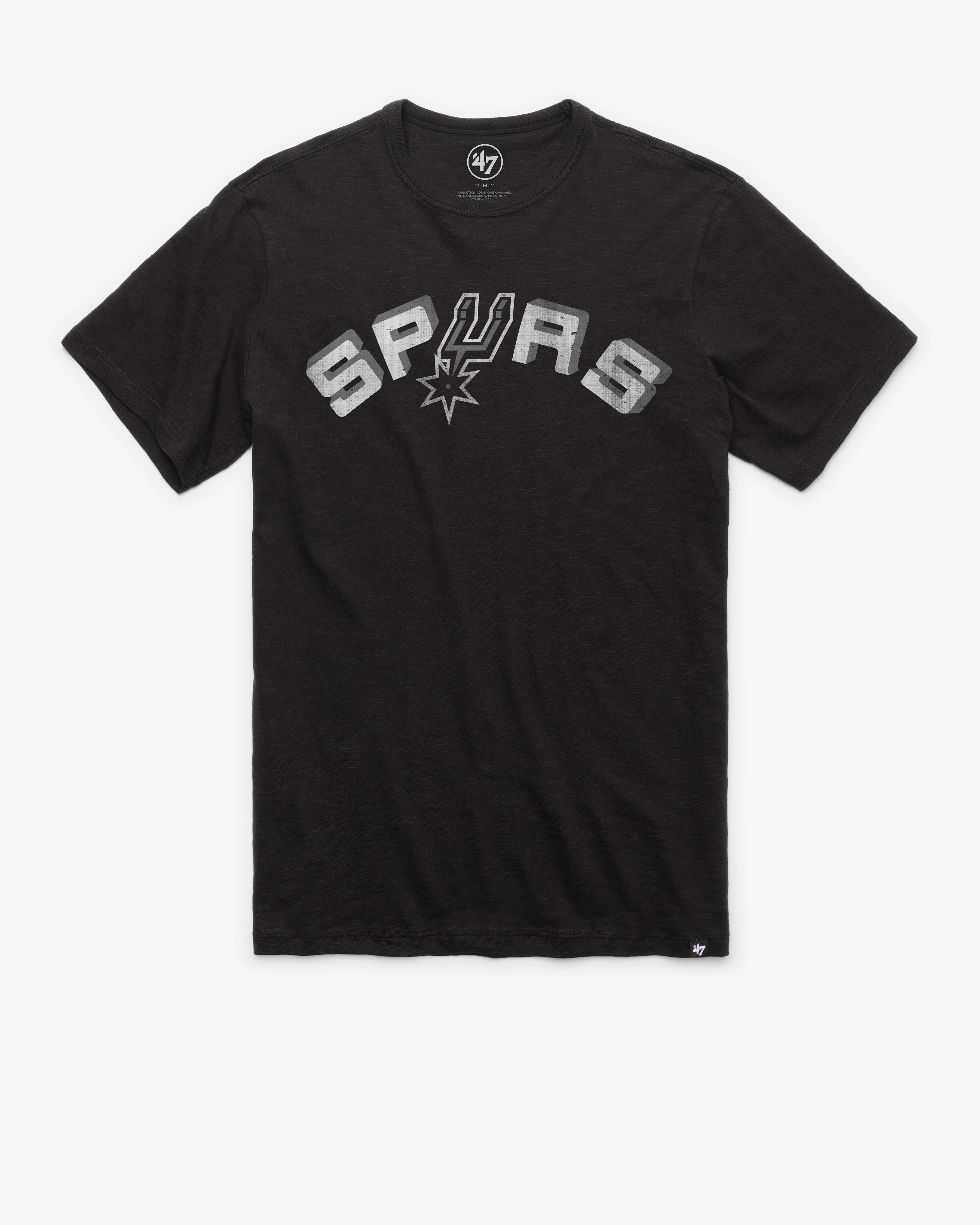 SAN ANTONIO SPURS HARDWOOD CLASSICS GRIT WORDMARK '47 SCRUM TEE
