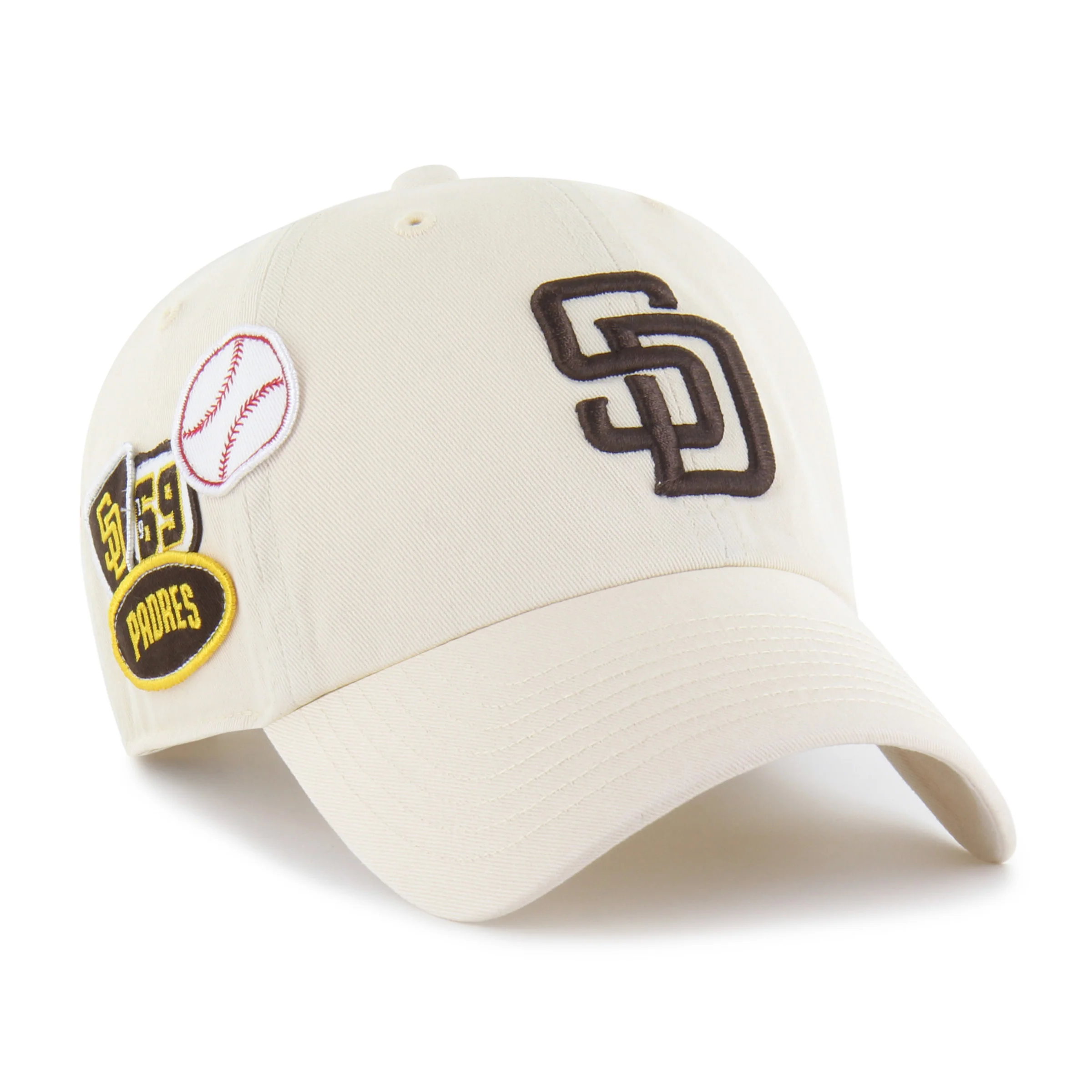 SAN DIEGO PADRES BADGES '47 CLEAN UP