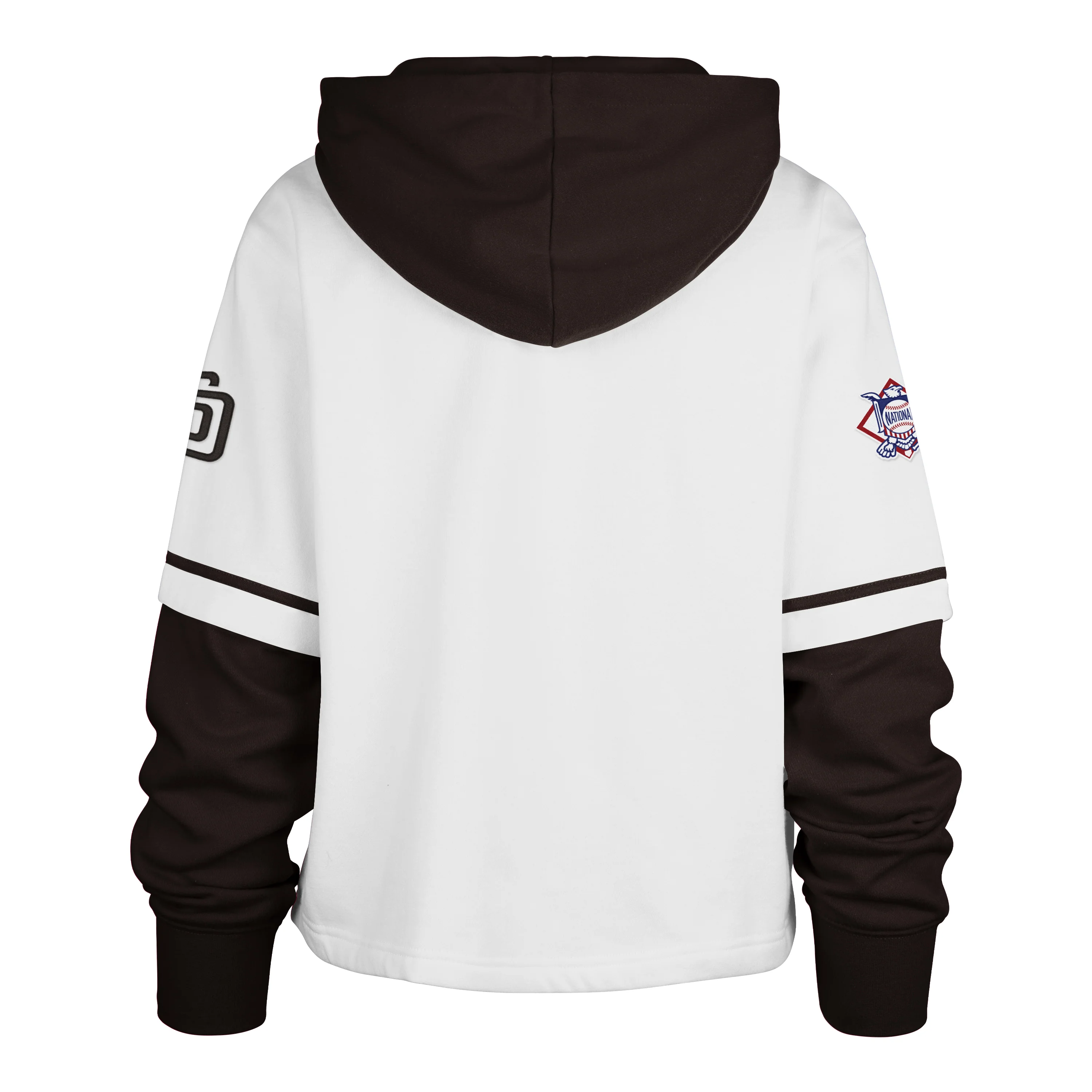 SAN DIEGO PADRES TRIFECTA CROPPED '47 SHORTSTOP PULLOVER HOOD WOMENS - Image 2
