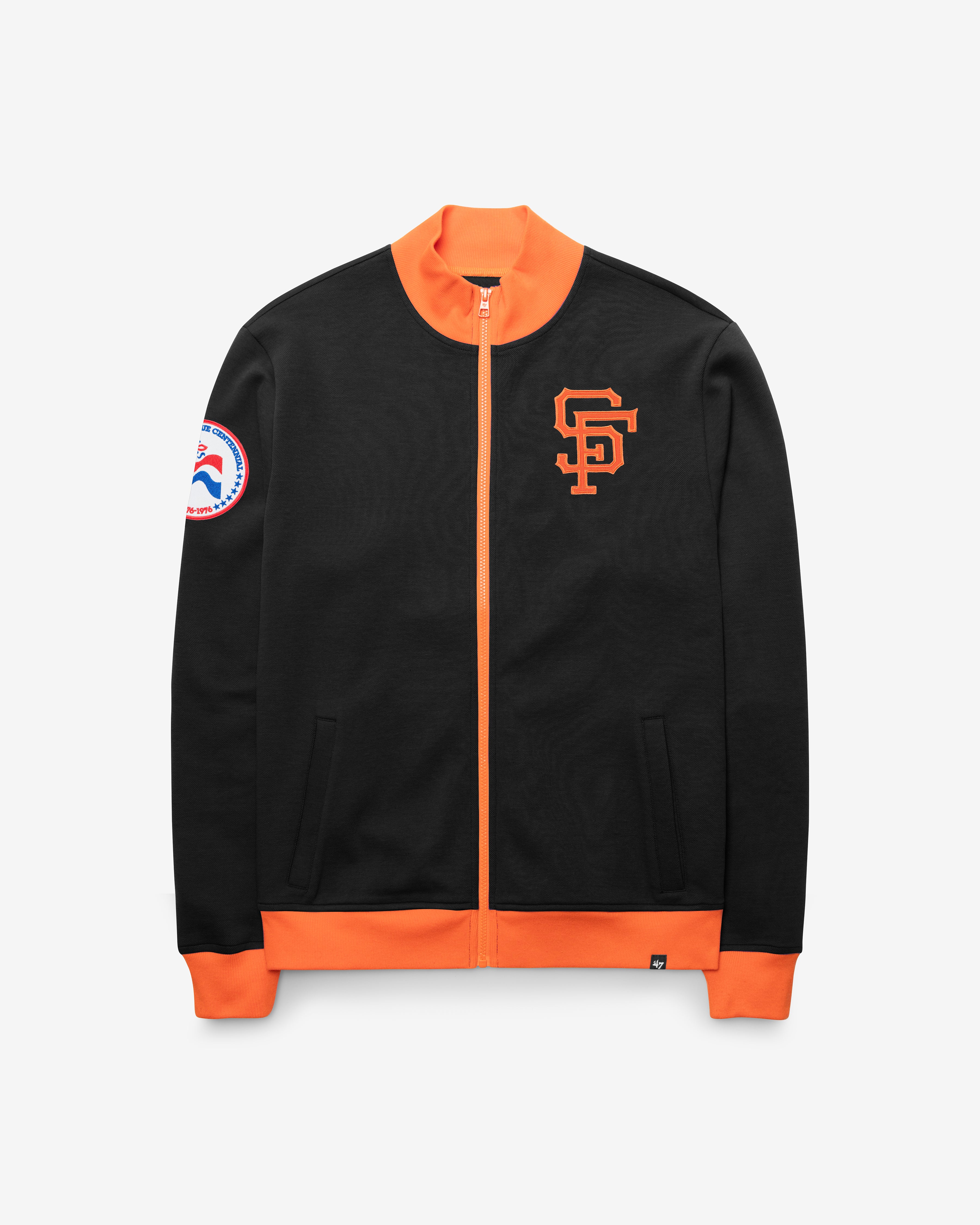 SAN FRANCISCO GIANTS COOPERSTOWN RELIEF PITCHER PIQUE '47 TRACK JACKET - Image 2
