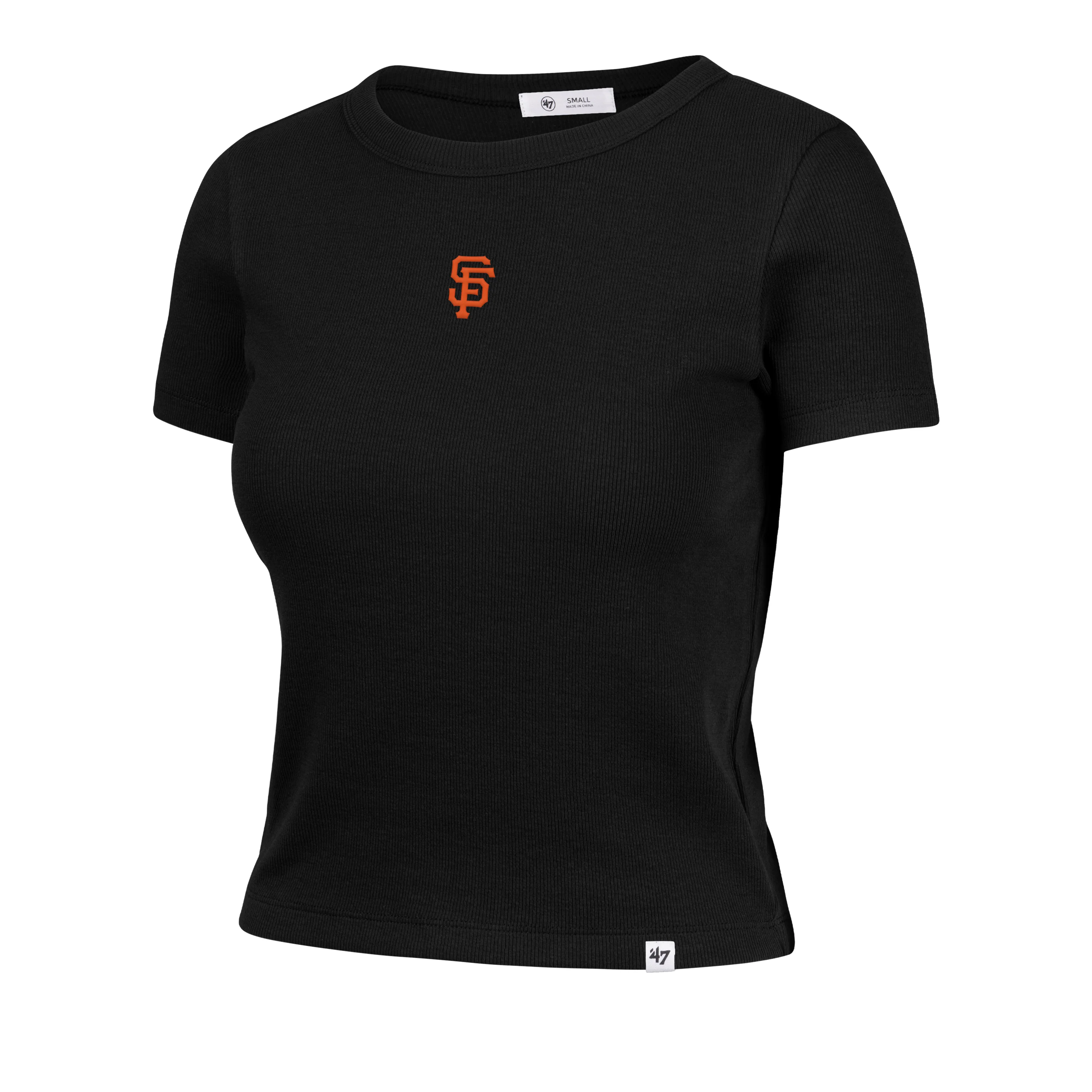 SAN FRANCISCO GIANTS MICRO EMB '47 BABY RIB TEE WOMENS