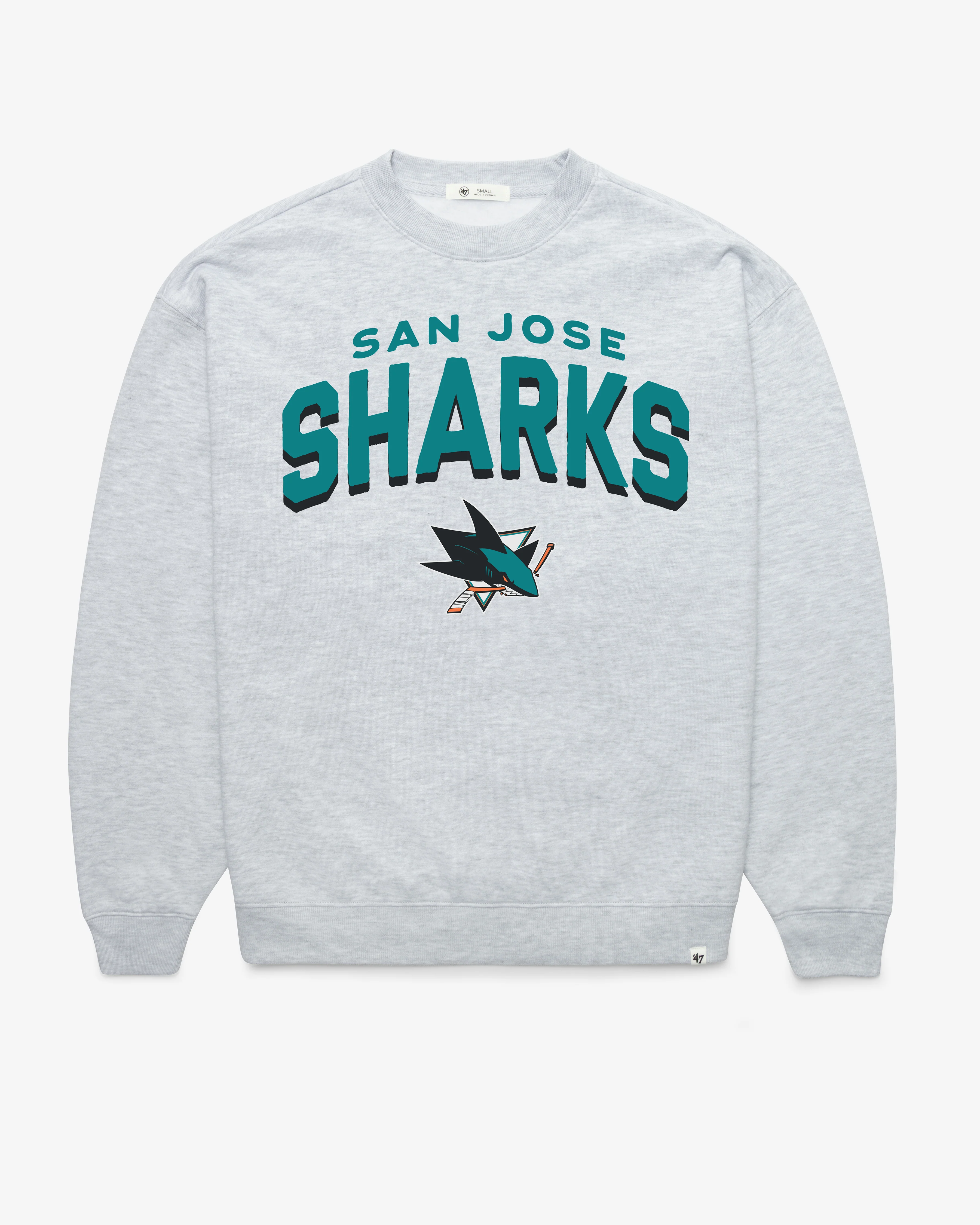 SAN JOSE SHARKS CAMPUS ARCH CLOUD '47 OVERSIZED CREW WOMENS
