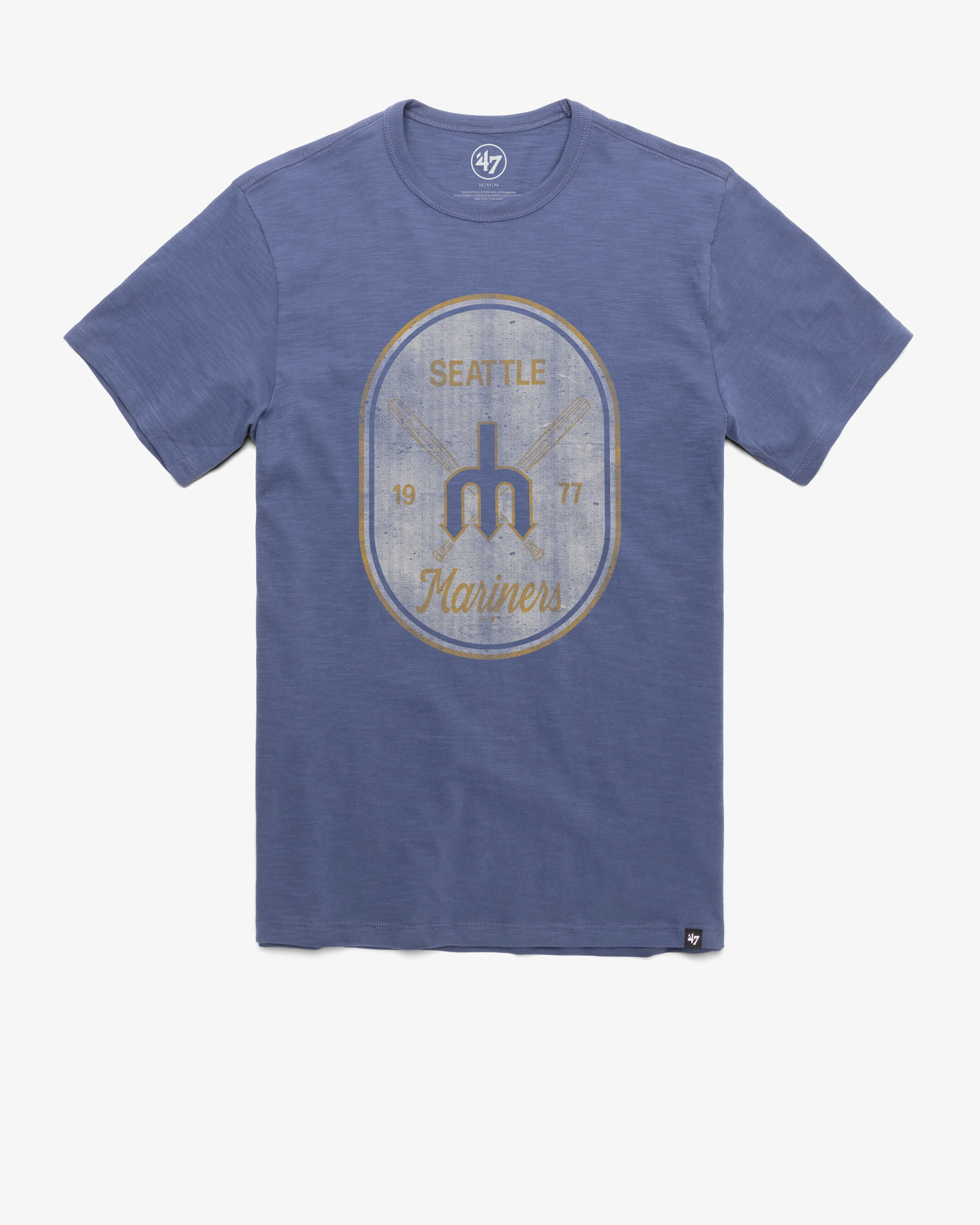 SEATTLE MARINERS COOPERSTOWN CROSS PATCH '47 SCRUM TEE
